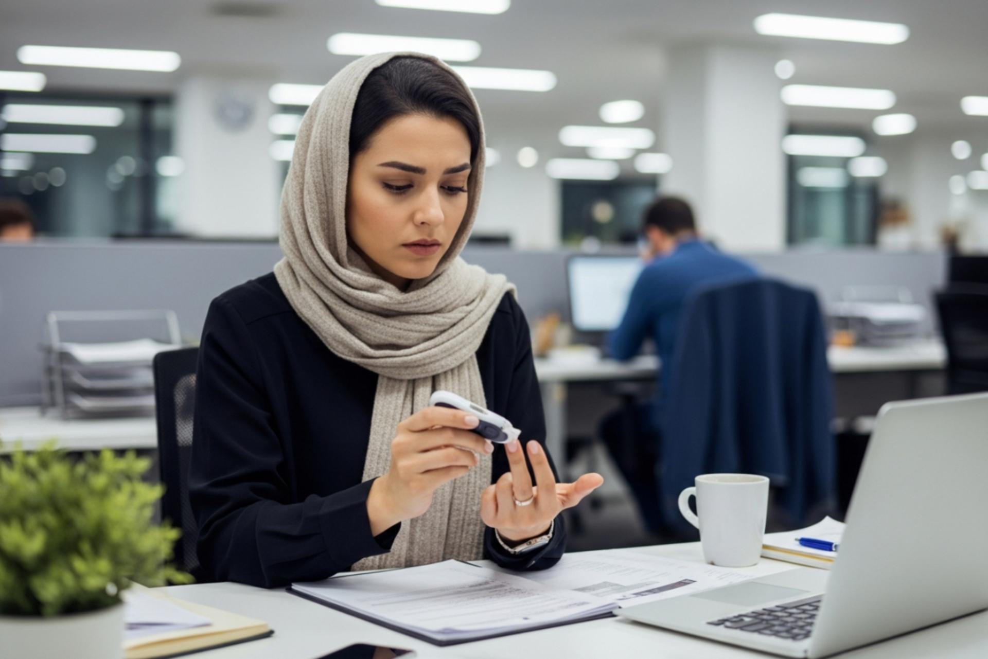 کنترل قند خون توسط کارمند در محیط کار