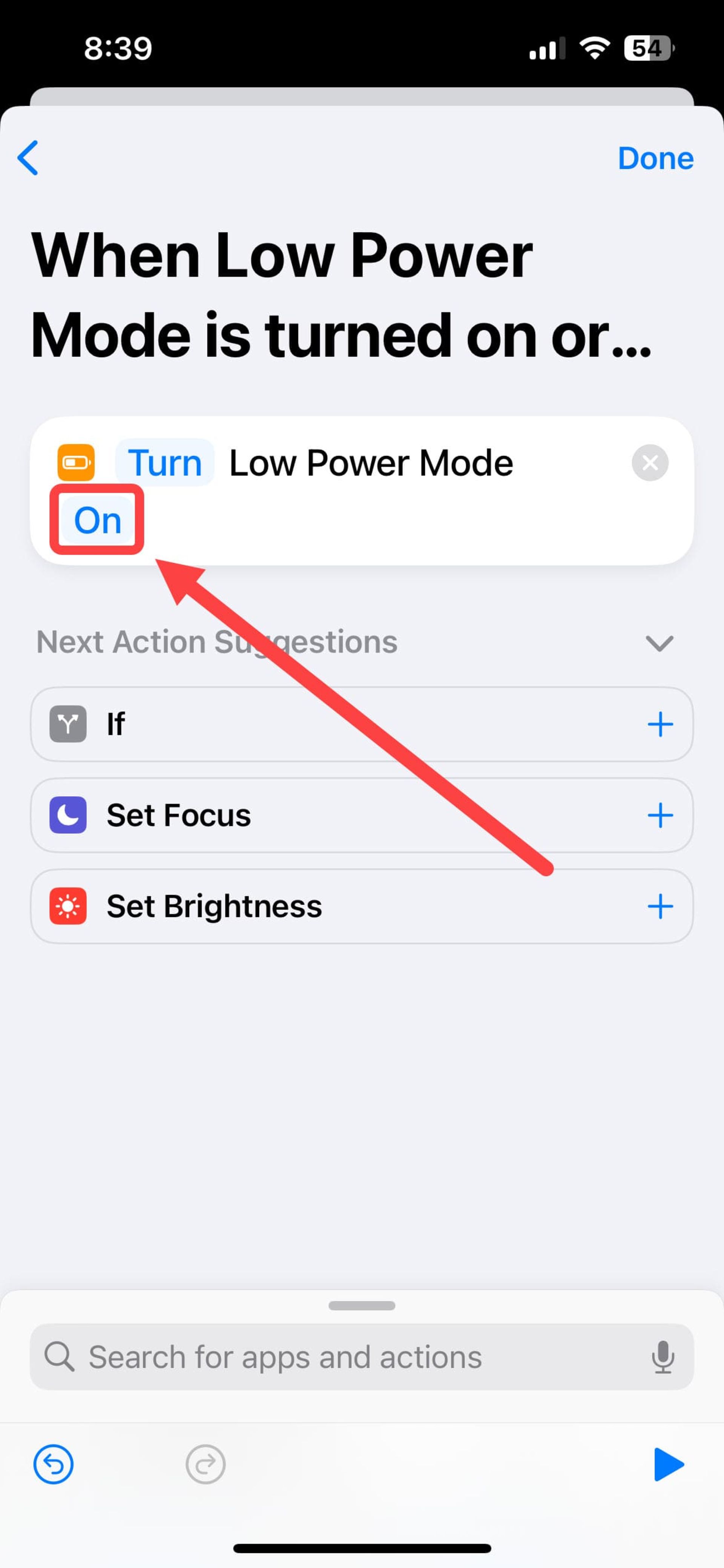 افزودن اتوماسیون Low Power Mode در آیفون