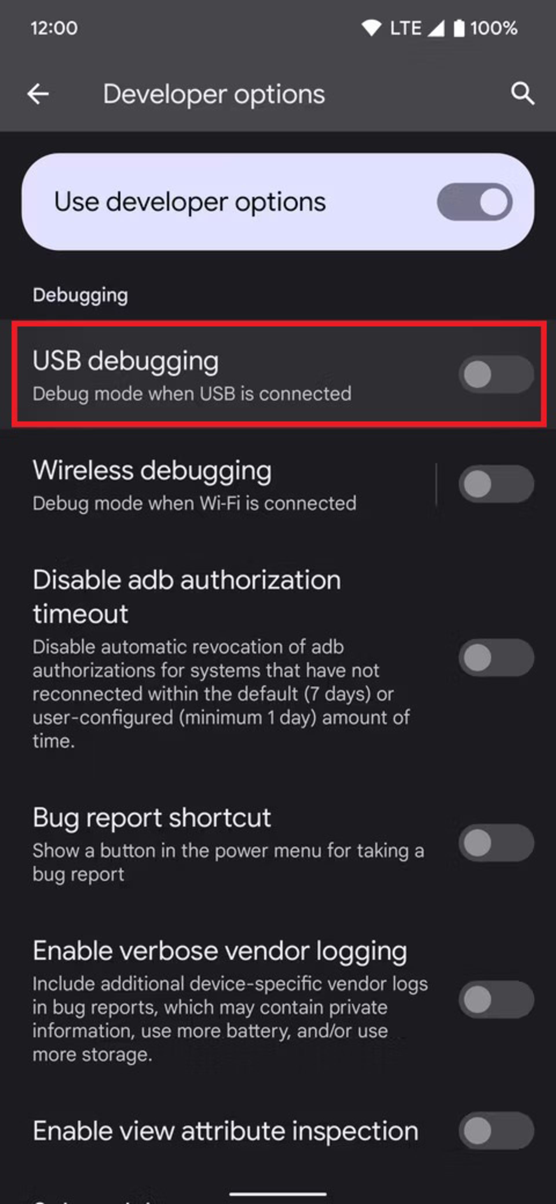 مرحله اول فعال کردن USB debugging در دستگاه اندرویدی