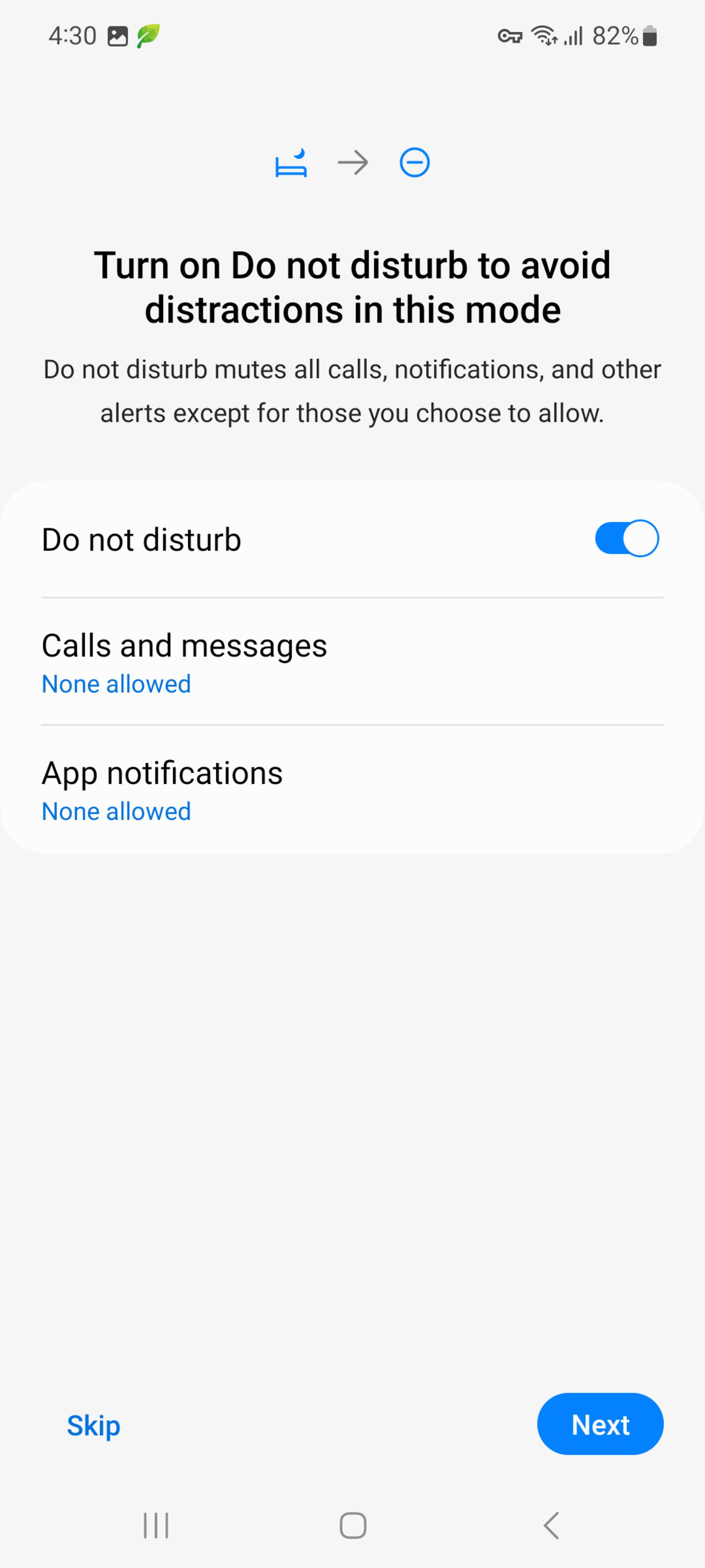 فعال کردن مزاحم نشوید (do not disturb) در حالت خواب (sleep mode) در سامسونگ