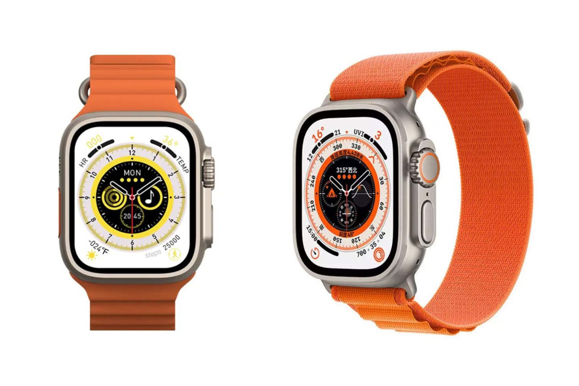 ساعت هوشمند Enfit Neo Pro با بند نارنجی‌رنگ