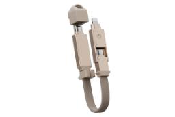 کابل شارژ USB انرجیا Type-C به Type-C+Lightning مدل Sheath با طول 0.15 متر