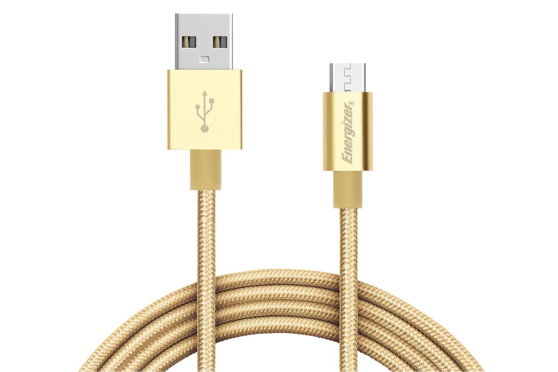 کانکتور و اتصال کابل شارژ USB انرجایزر Type-A به Micro-USB مدل C13UBMCGGD4 با طول 1.2 متر