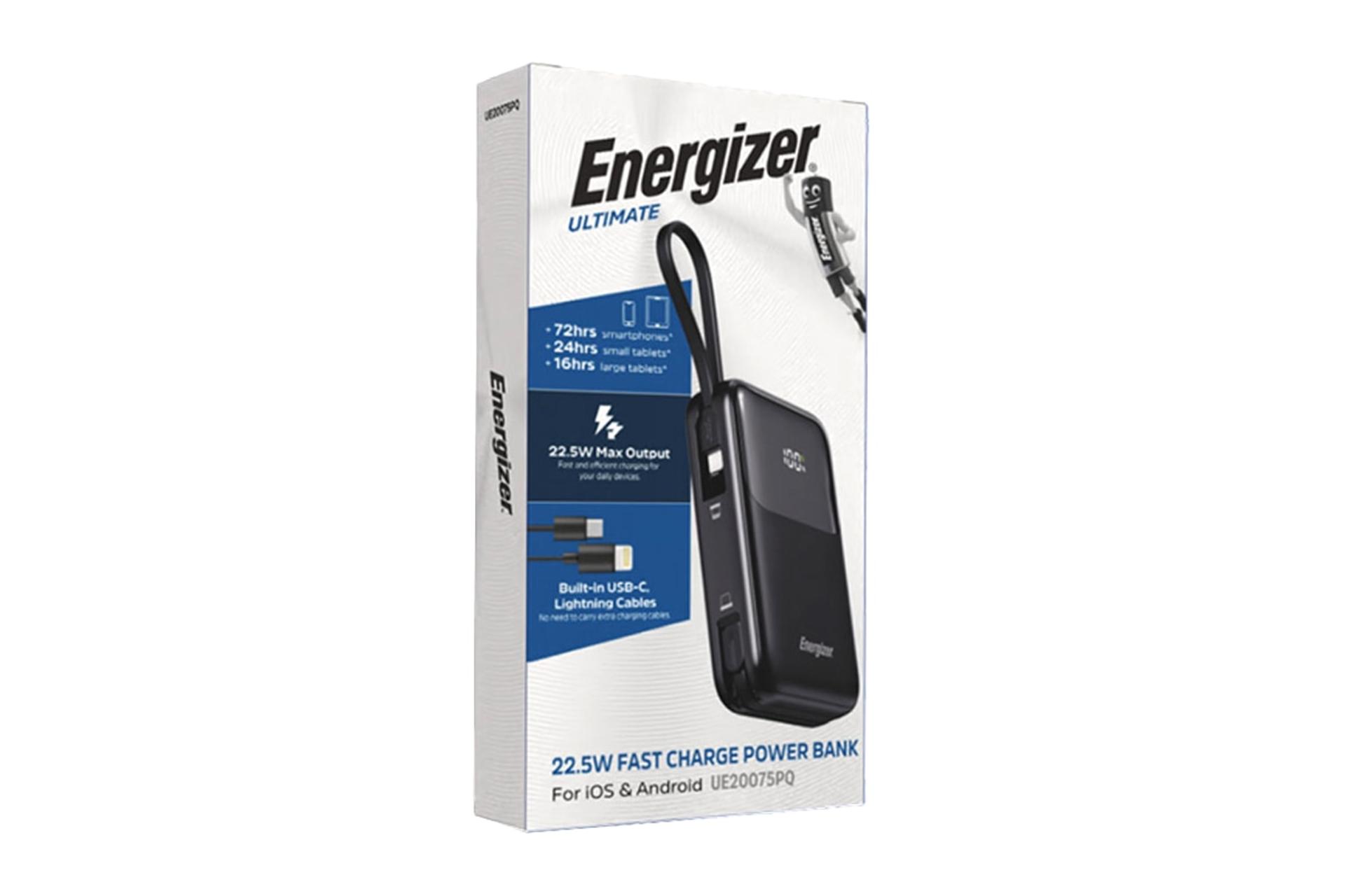 جعبه پاور بانک انرجایزر Energizer UE20075PQ 20000mAh