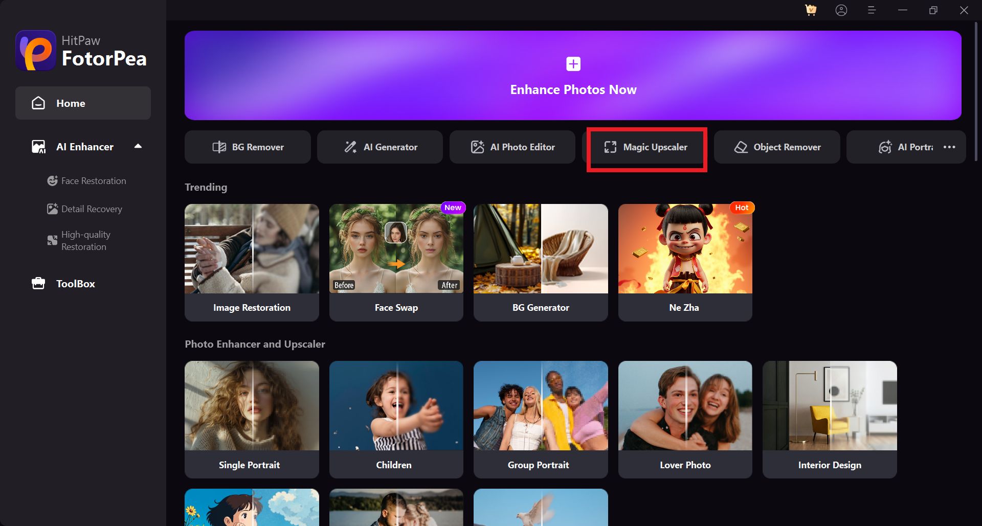 بهبود کیفیت تصویر Hitpaw