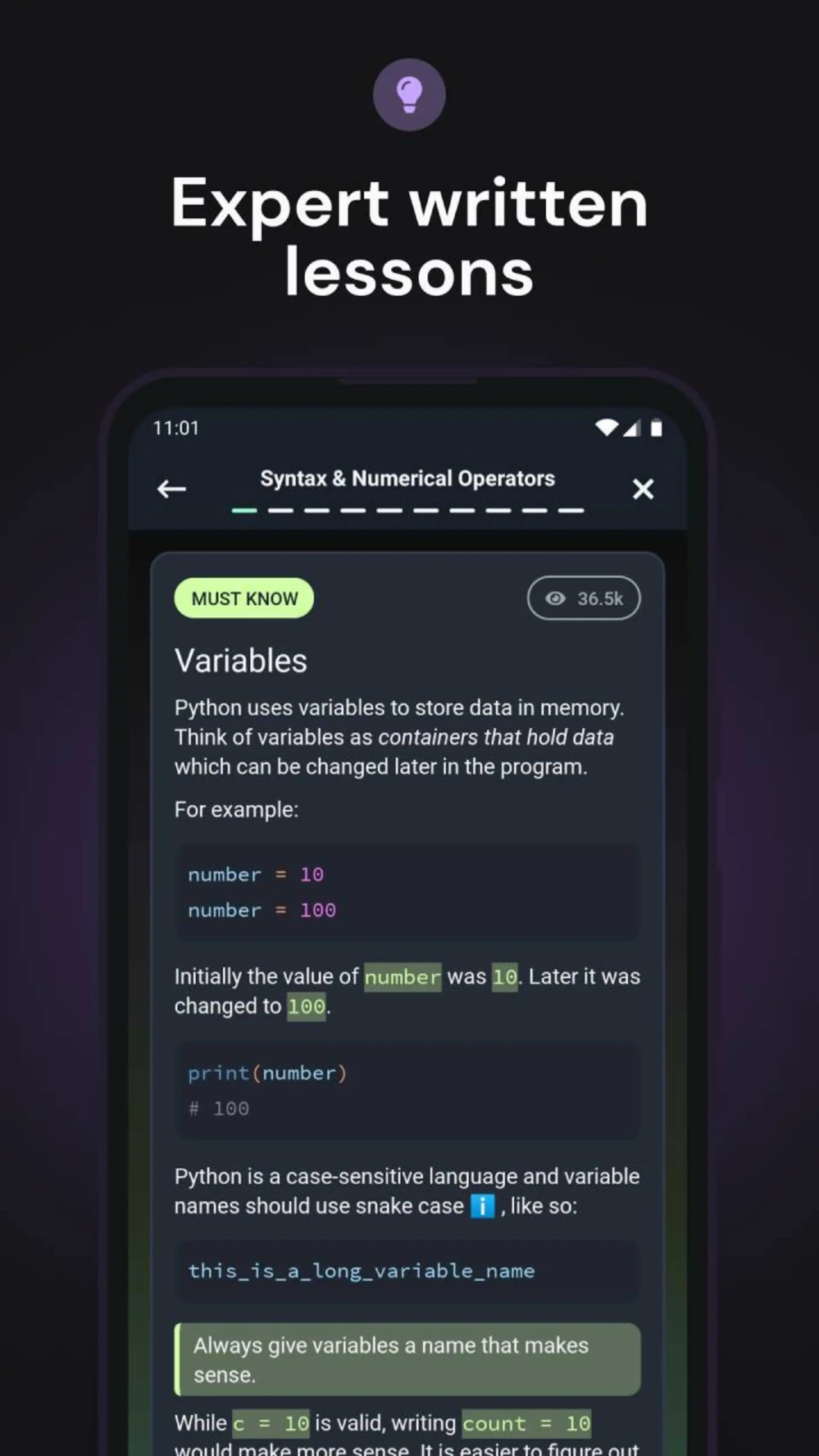 اپ یادگیری کدنویسی Enki