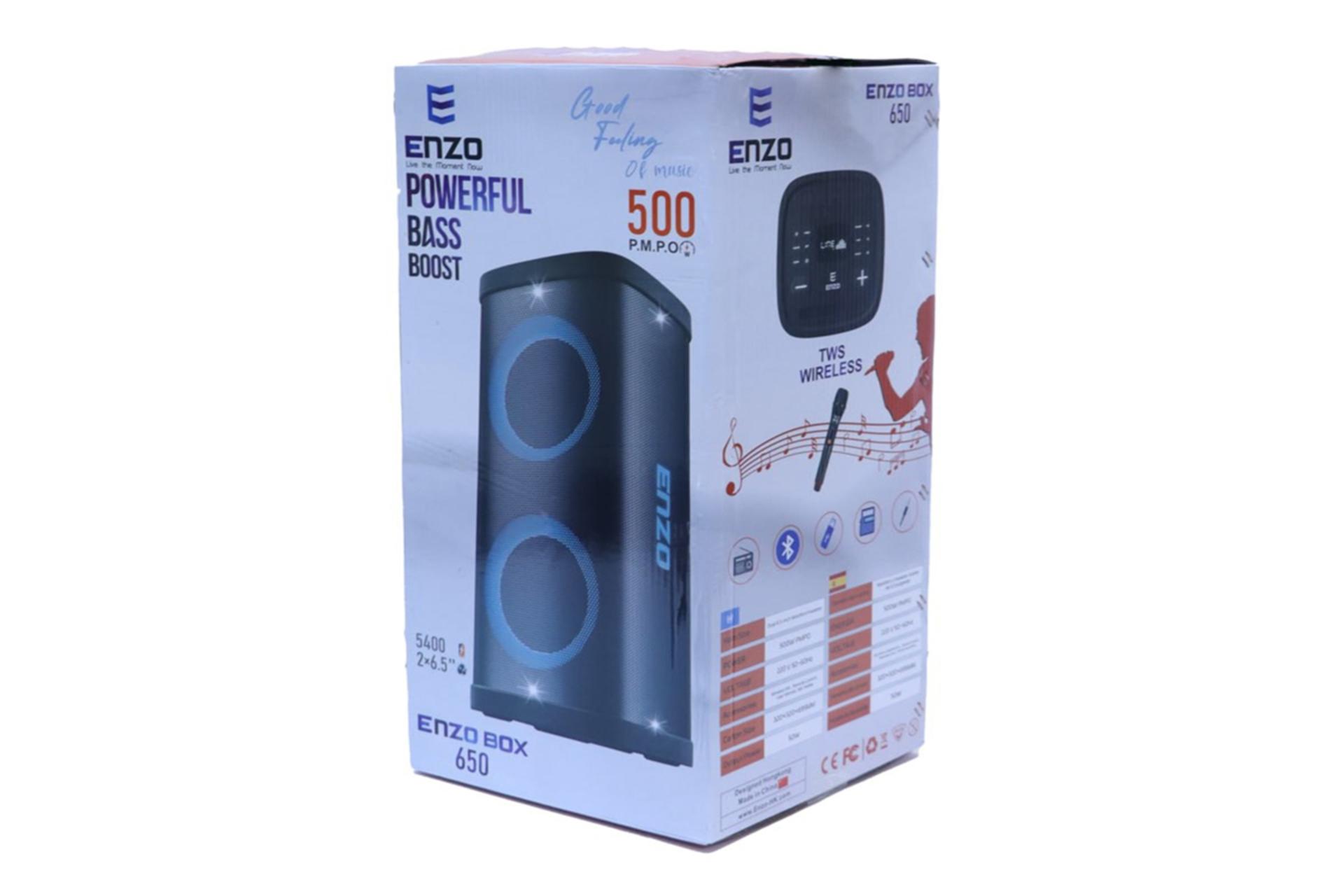 جعبه اسپیکر انزو BOX 650