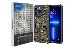 جعبه و نمای کلی قاب گوشی اپیکوی مدل Xundd Gold مناسب اپل iPhone 13 Pro Max