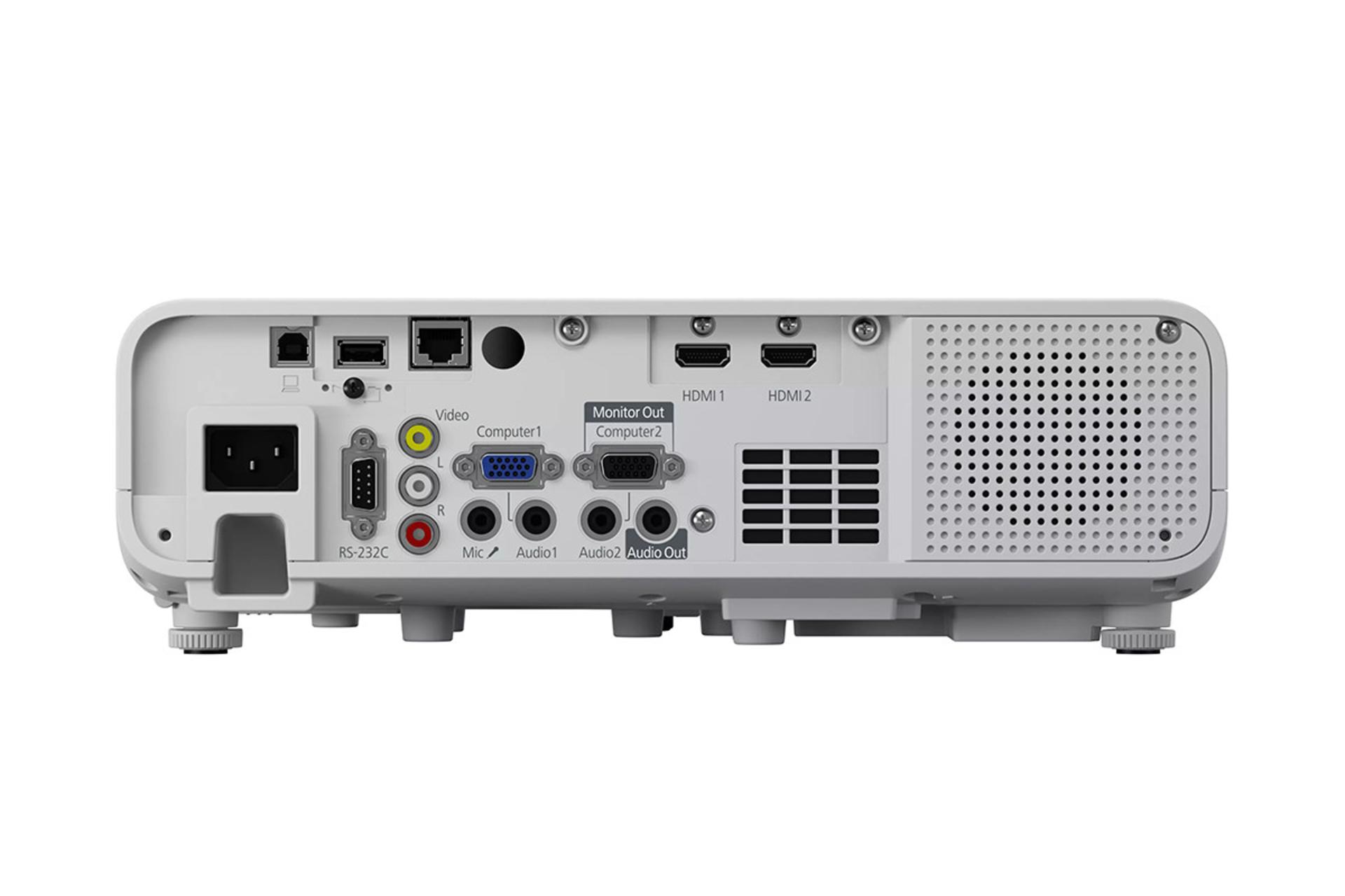 ویدیو پروژکتور اپسون Epson EB-L210W نمای پشت و درگاه ها