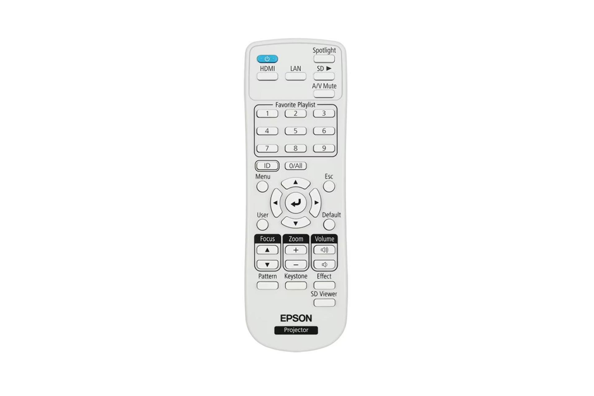 ریموت کنترل ویدیو پروژکتور اپسون EV-110