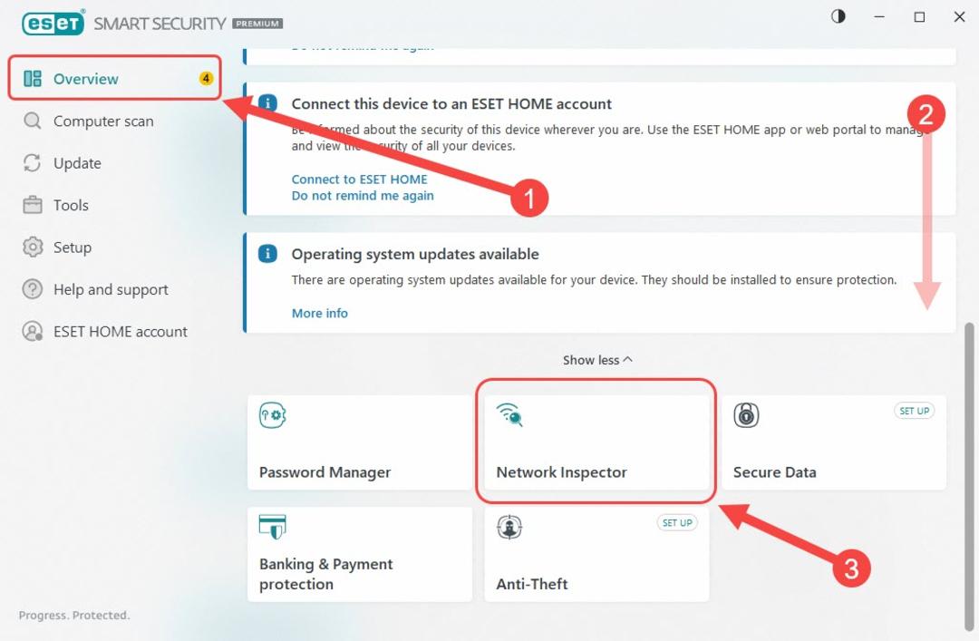 محیط ESET Smart Security