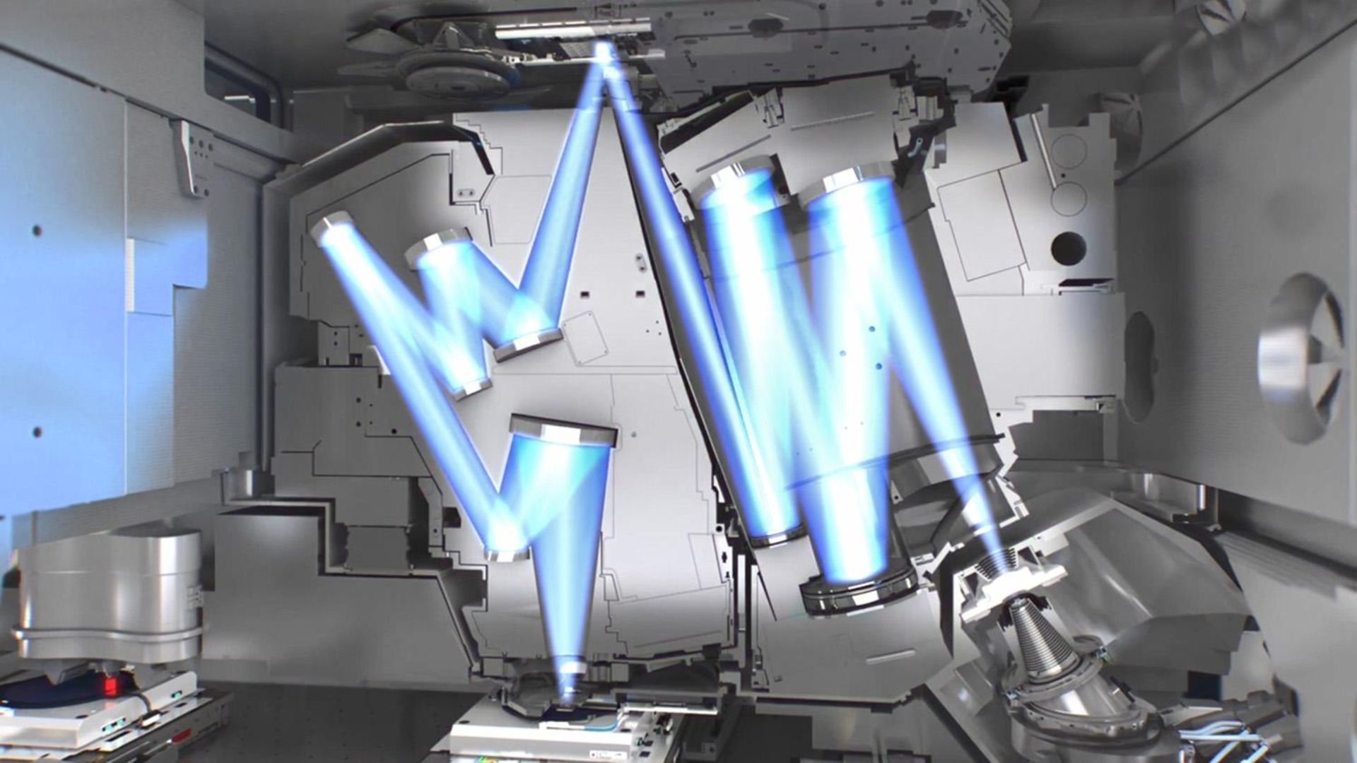 تابش و باتابش نوردر دستگاه لیتوگرافی