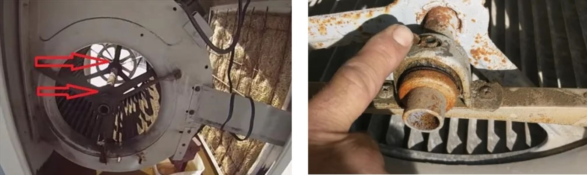 محل یاتاقان در کولر آبی