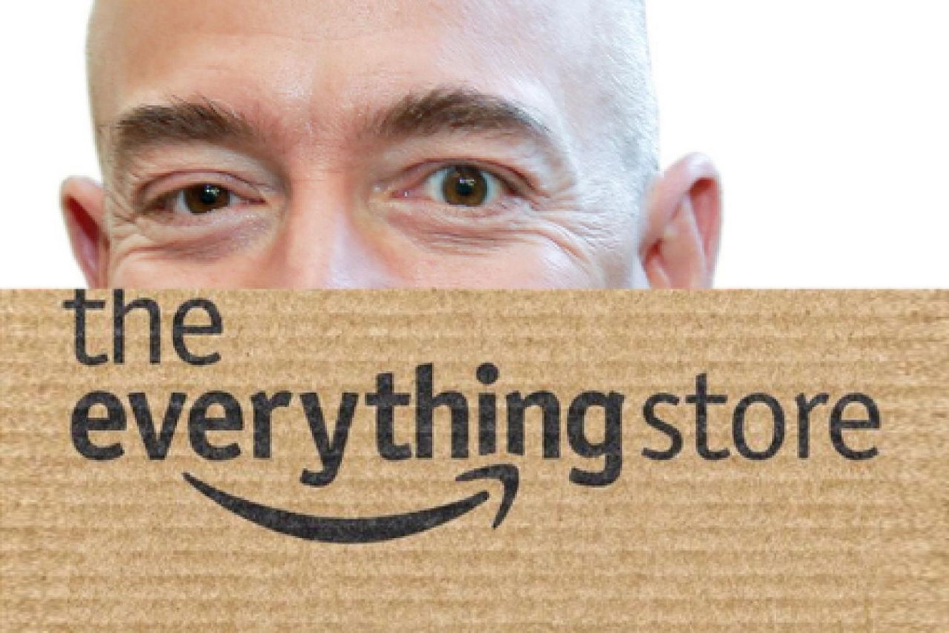 Jeff Bezos and The Everything Store logo