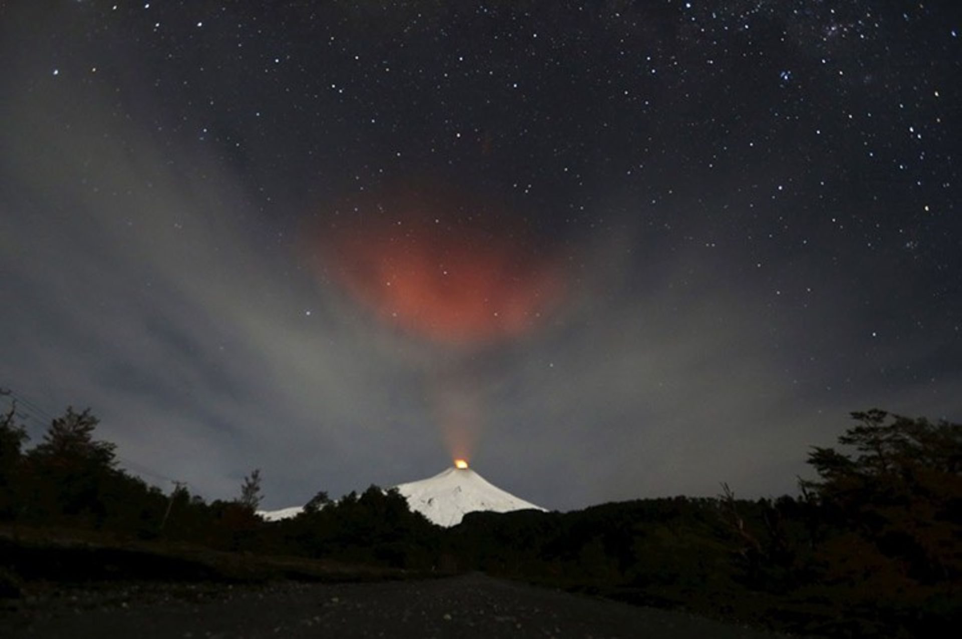 12 smoke rises from villarrica volcano as seen near the town of pucon in southern chile s 7a3ca