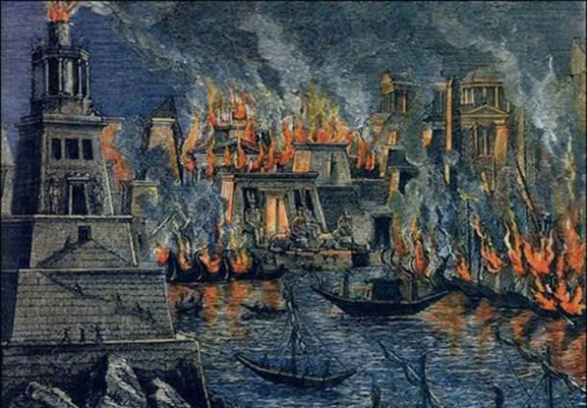 آتشسوزی کتابخانه اسکندریه