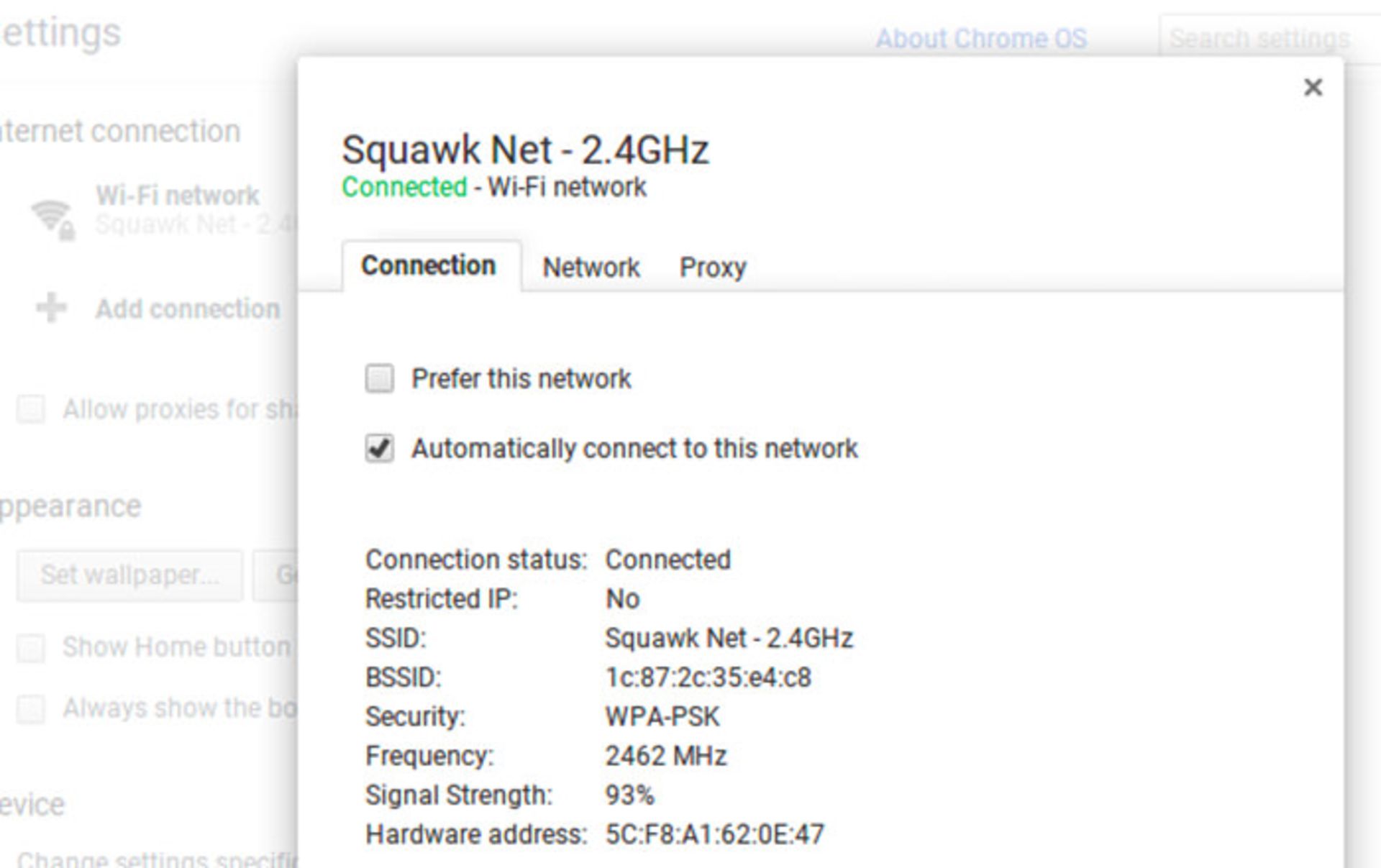 network information 10 9b2ac