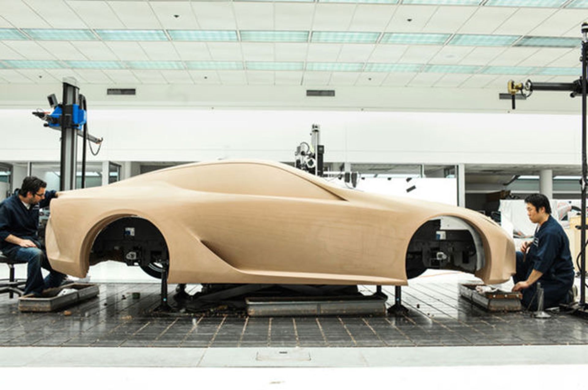 lexus lf lc clay model side view 92daa