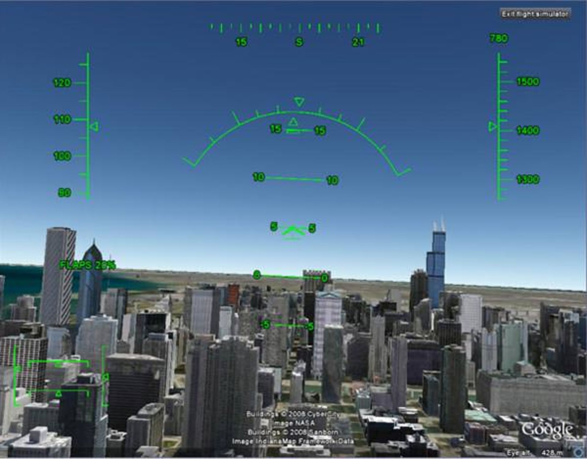 Google Earth Flight Simulator