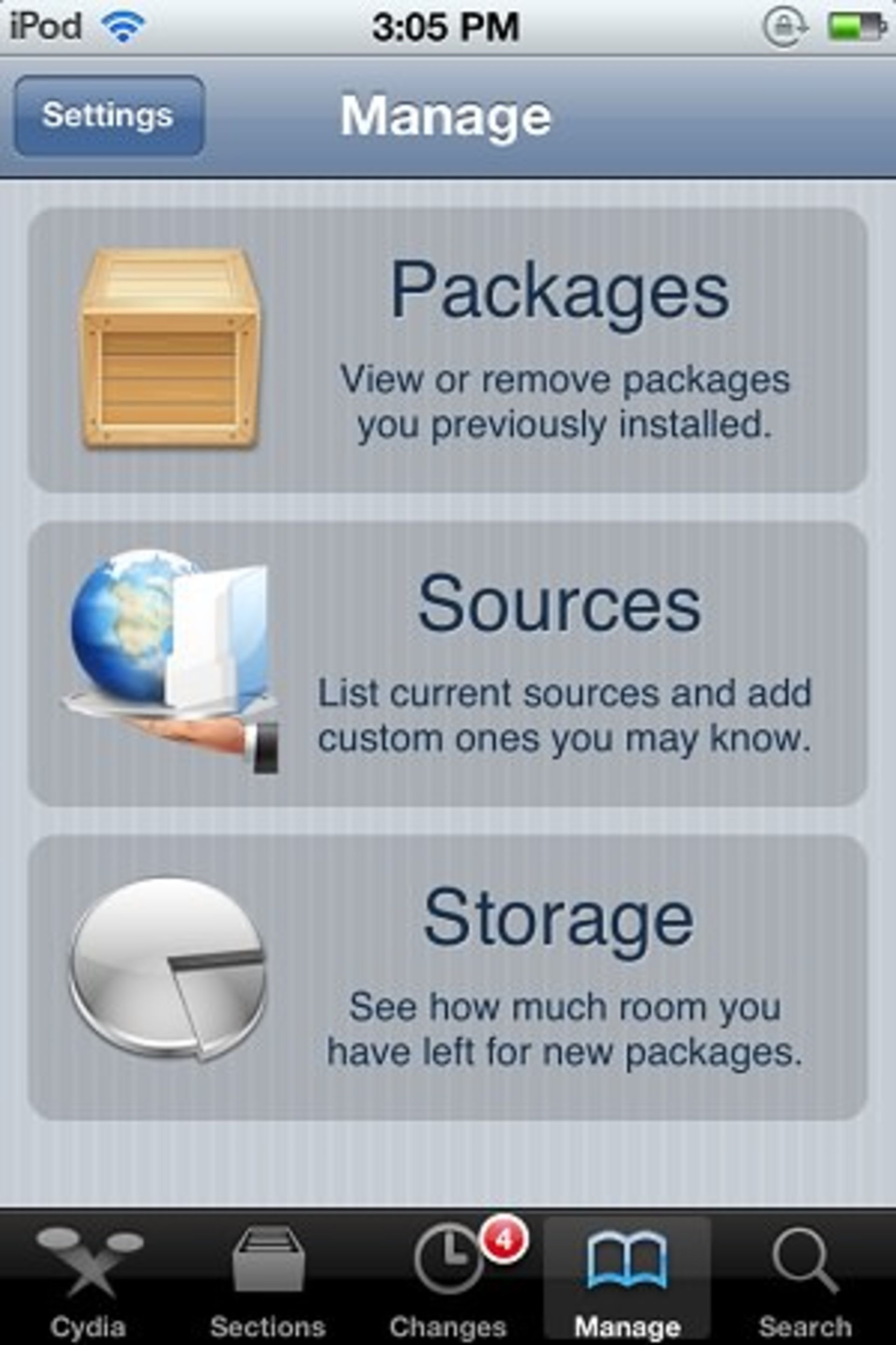 Cydia-packages-page