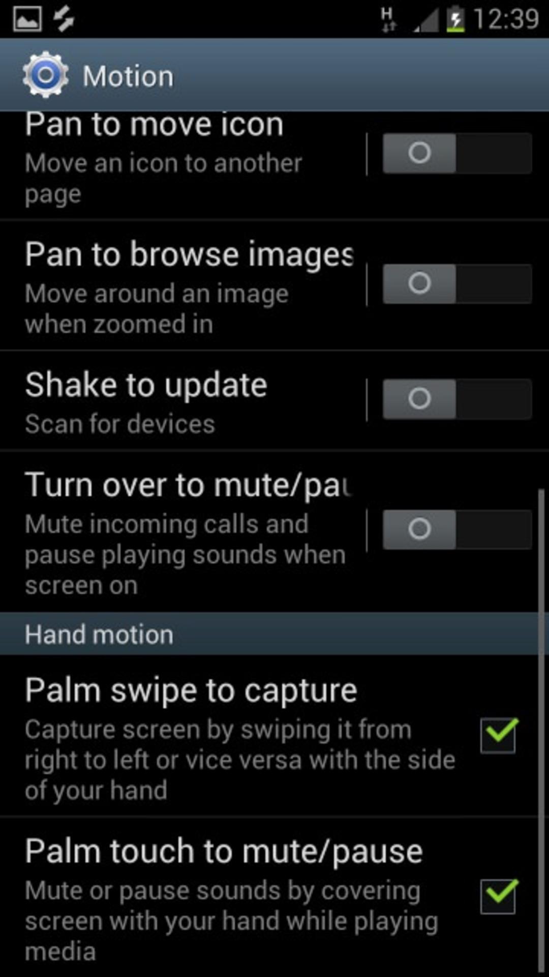 Galaxy S3 Motion
