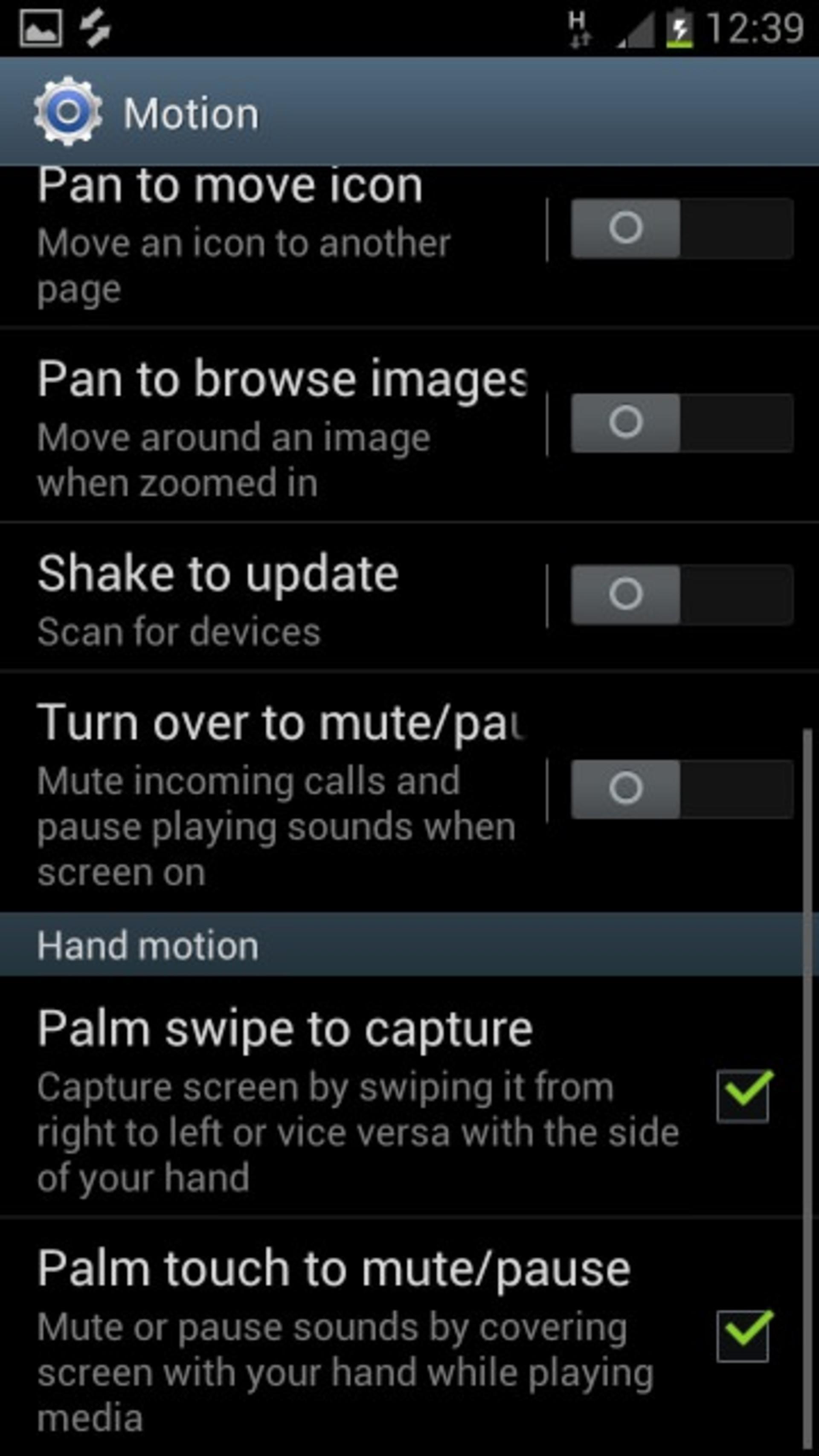 Galaxy S3 Motion
