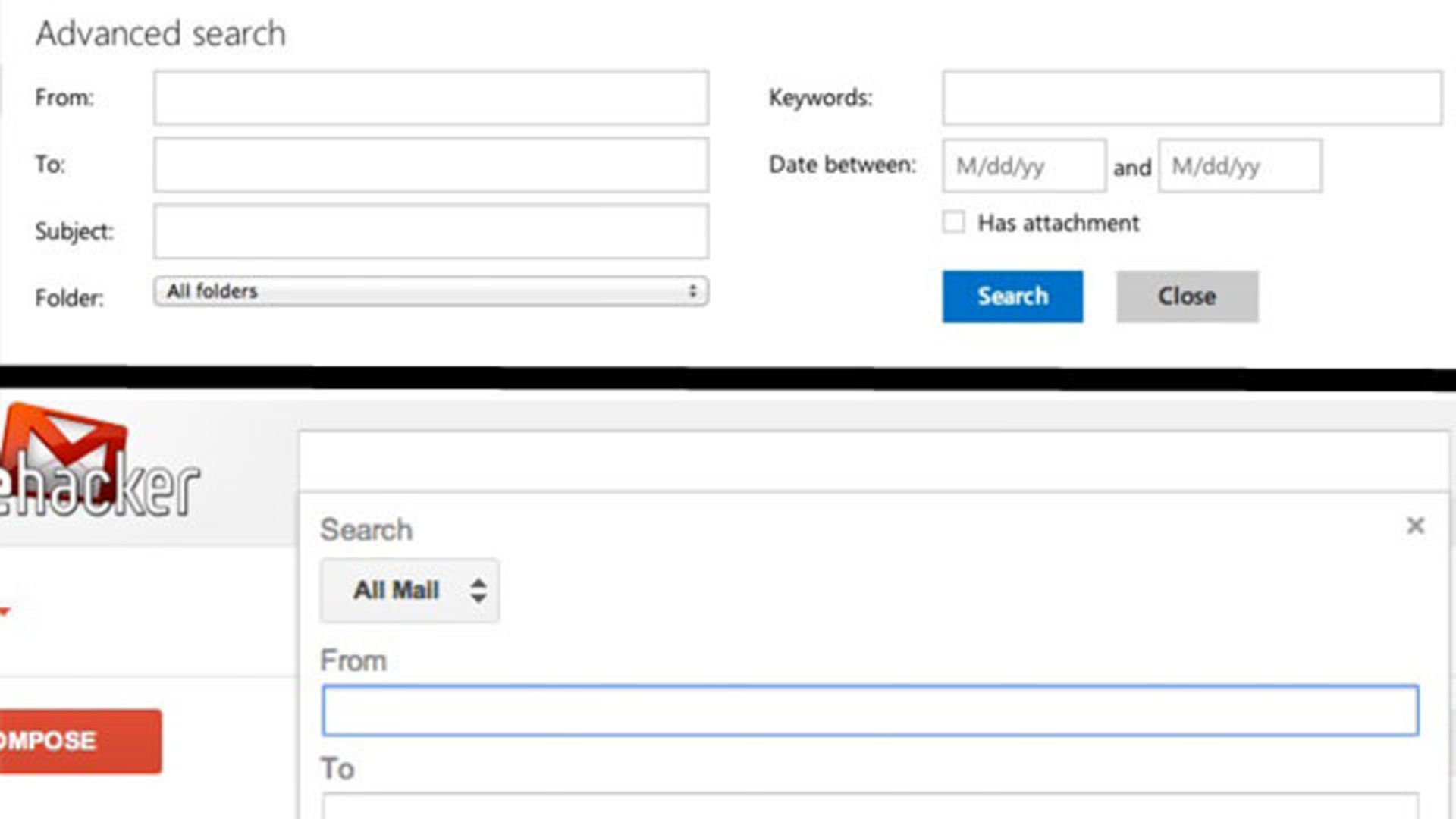 gmail vs outlook search