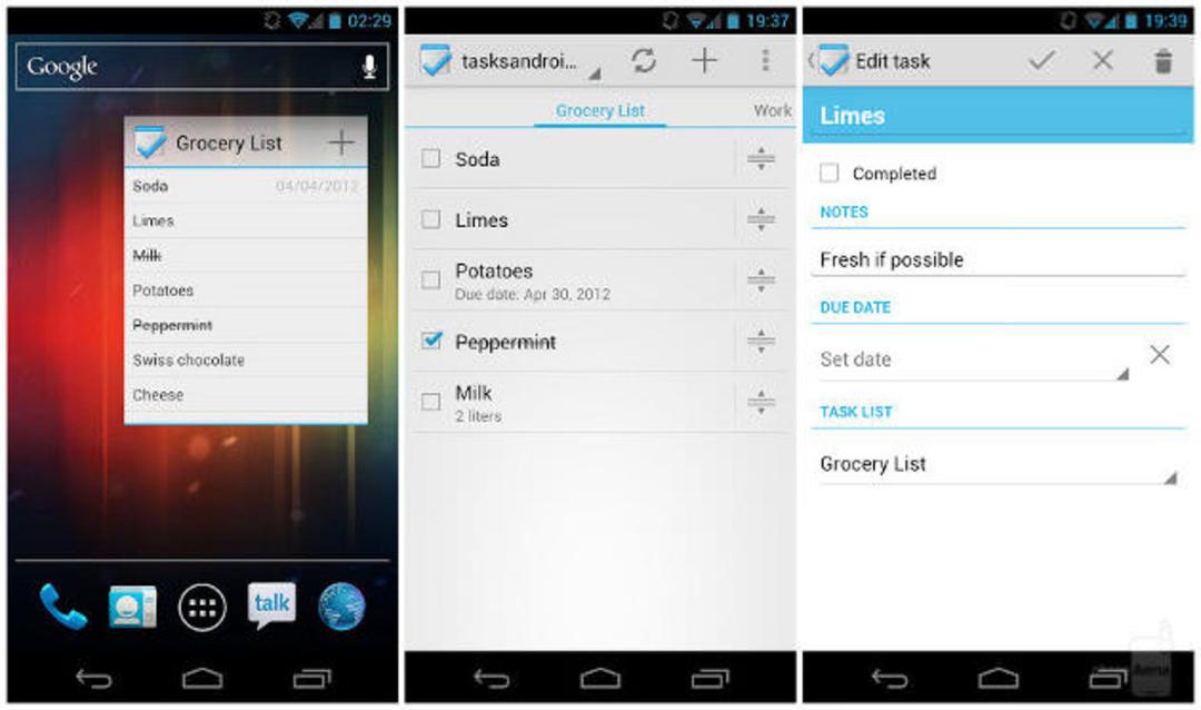 Tasks