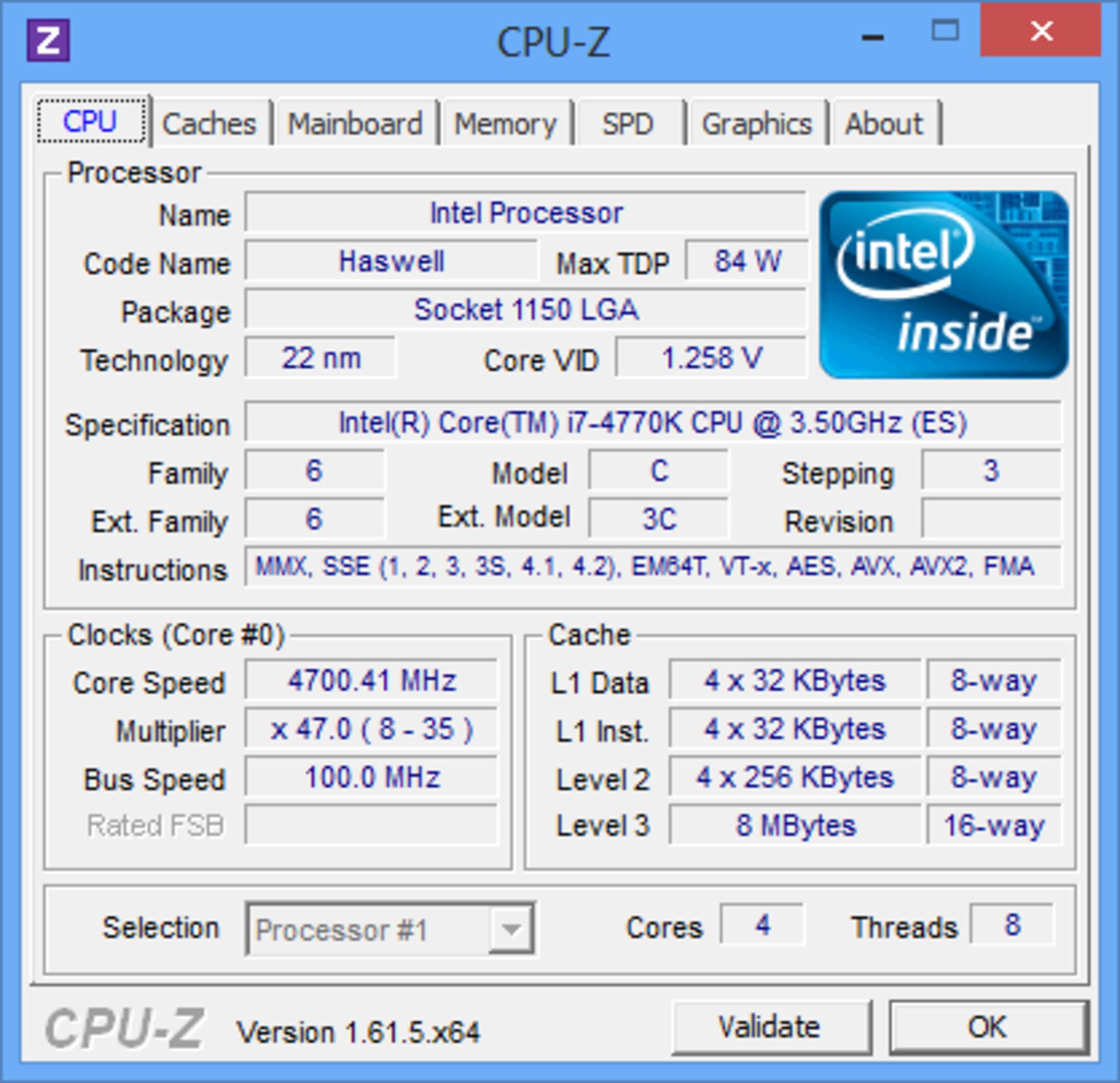 Haswell CPUZ