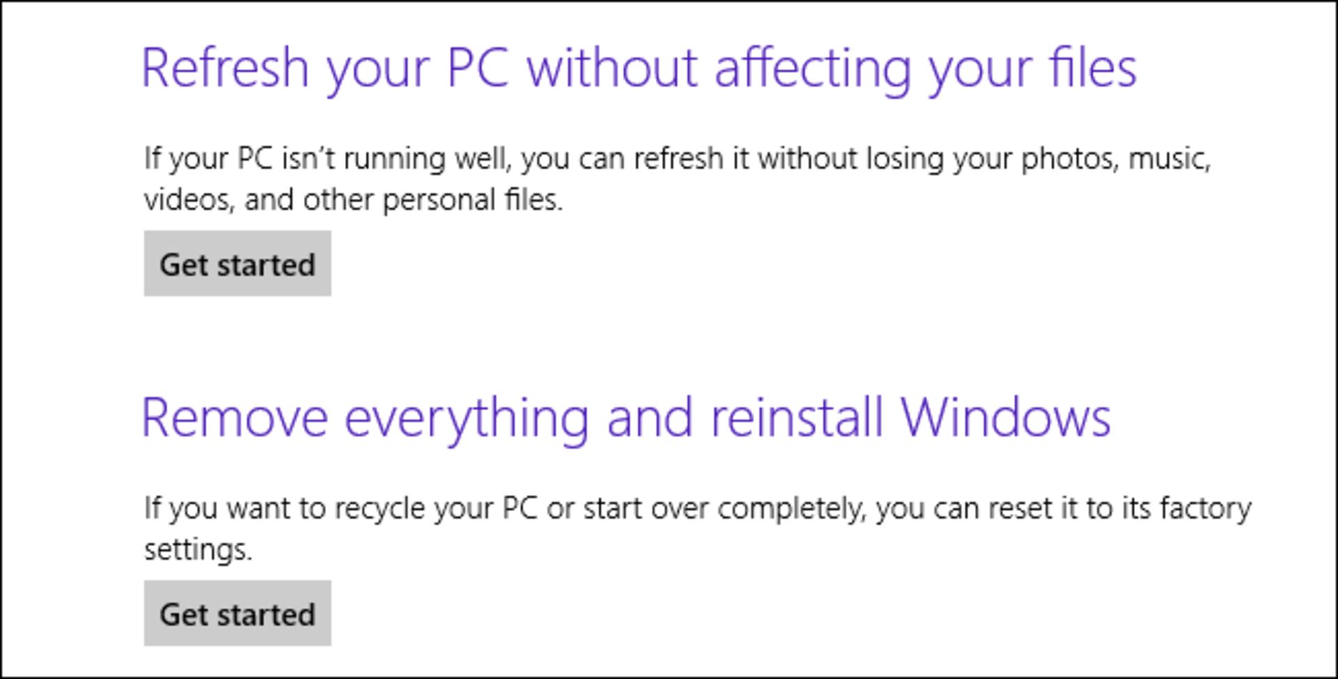 windows 8 recovery