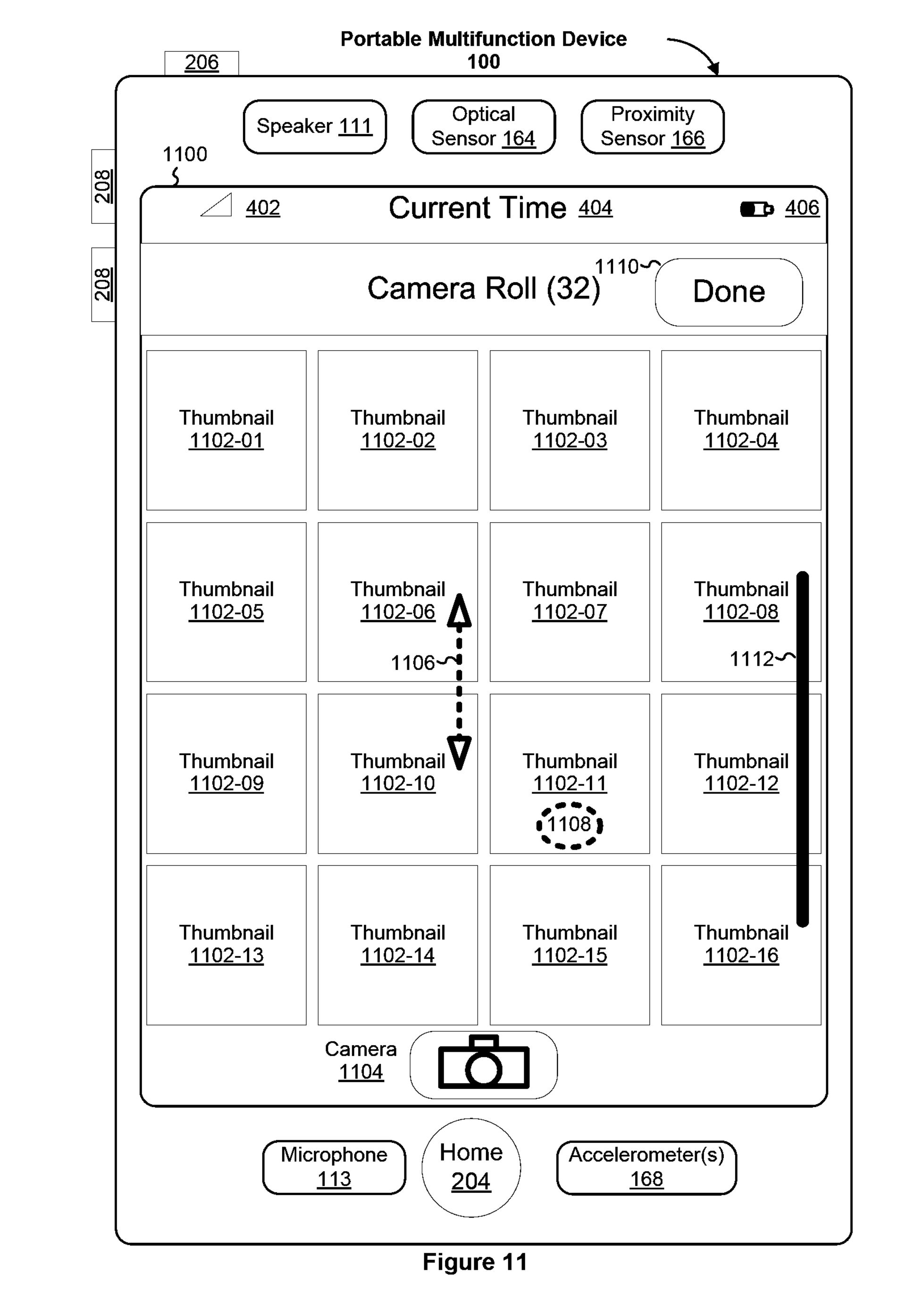 Apple Patent Multitouch Scroll Wide