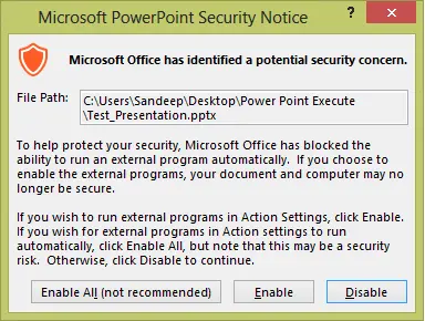 Security-Warning