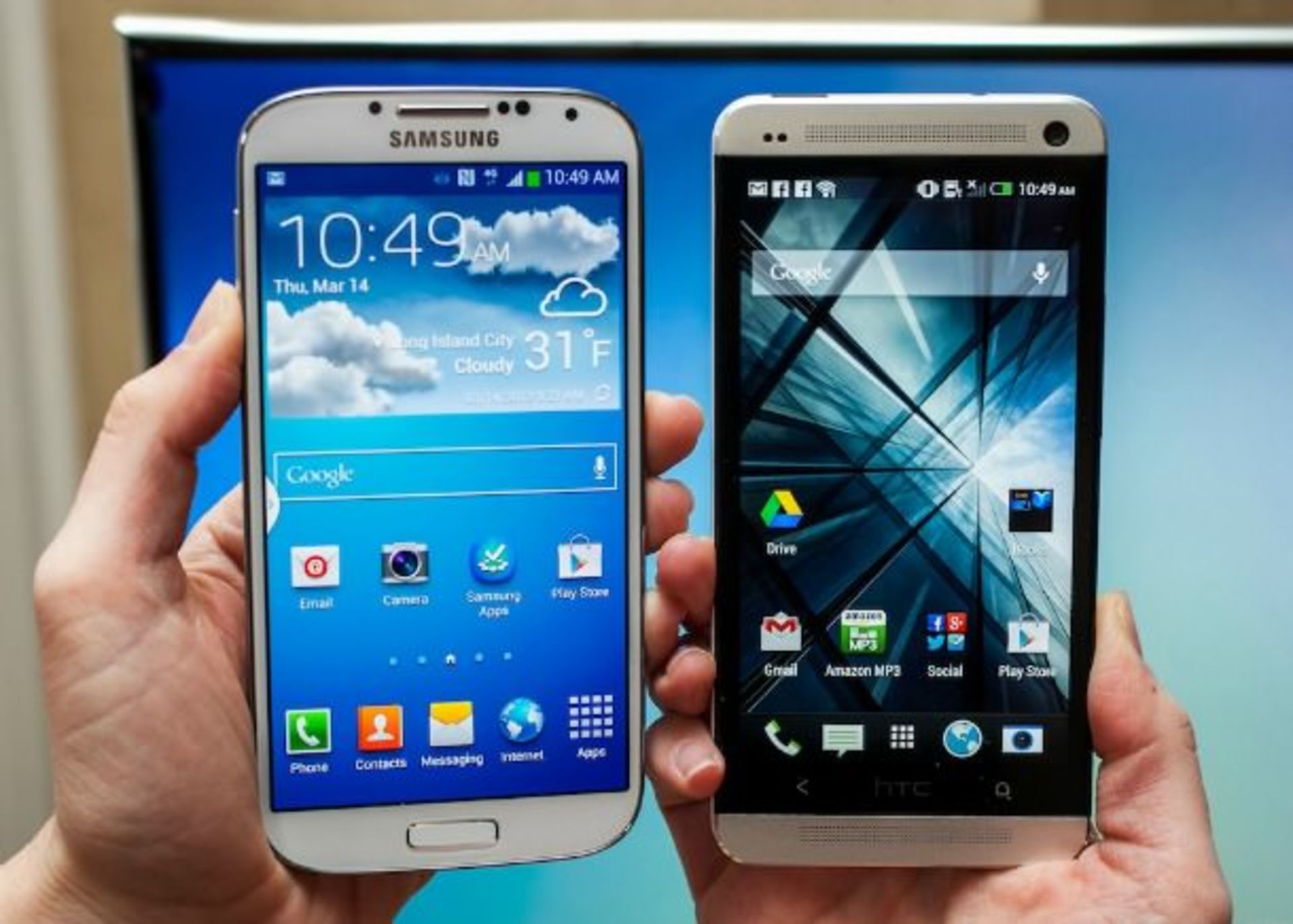 Galaxy S4 and HTC One