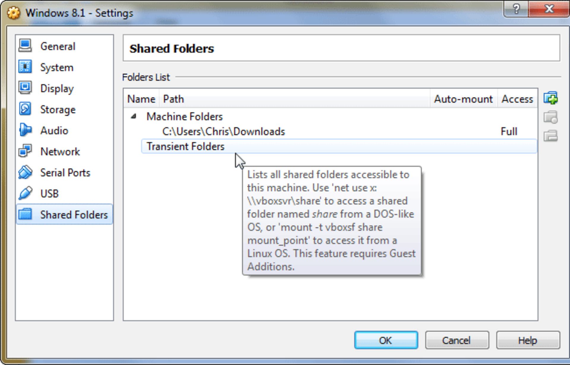 virtualbox-network-share-mount-commands