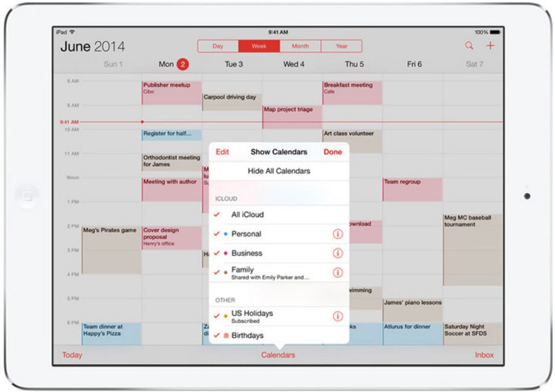 calendar findmyiphone