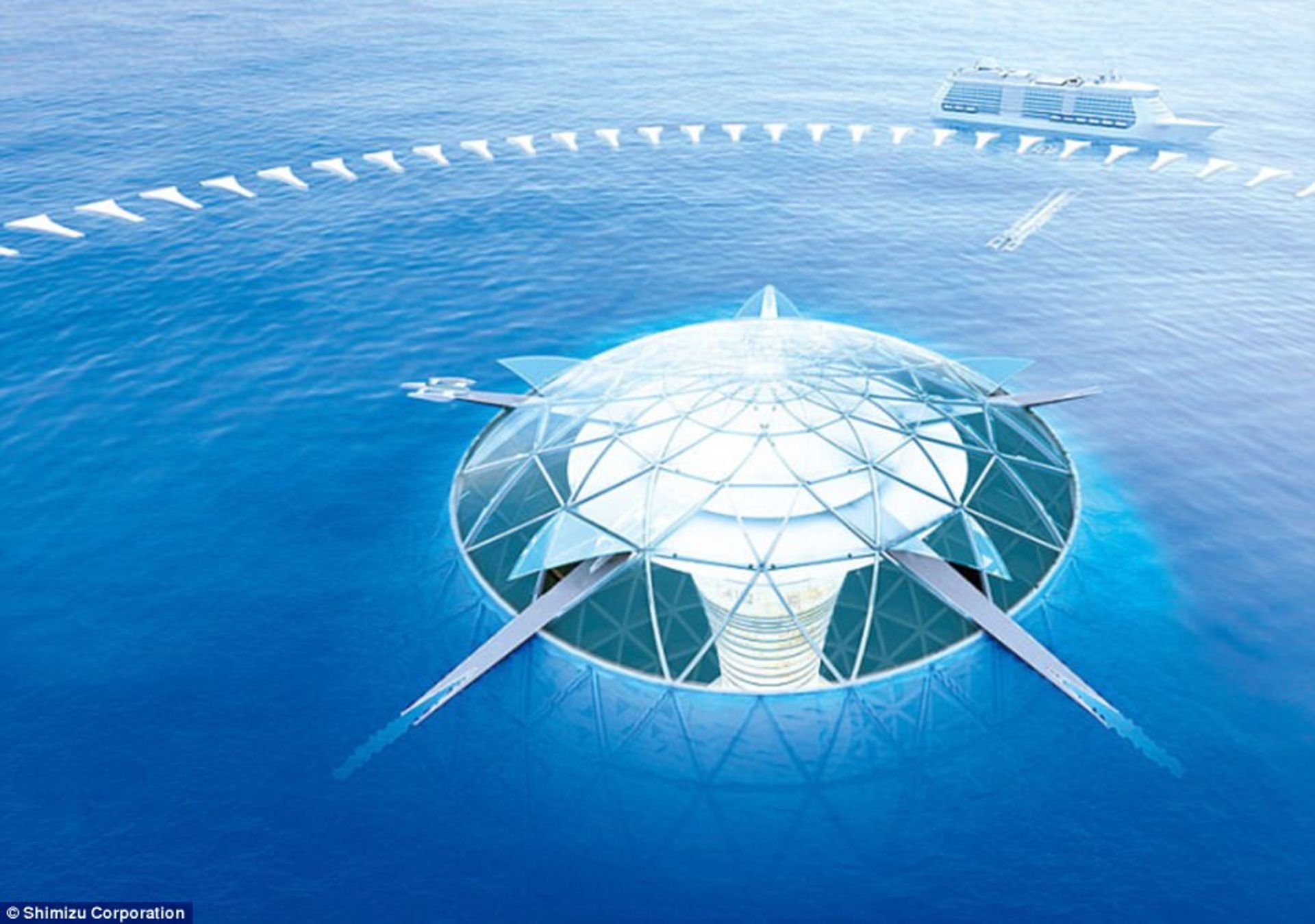 ایده ساخت شهری زیر دریا توسط گروه شیمیزو