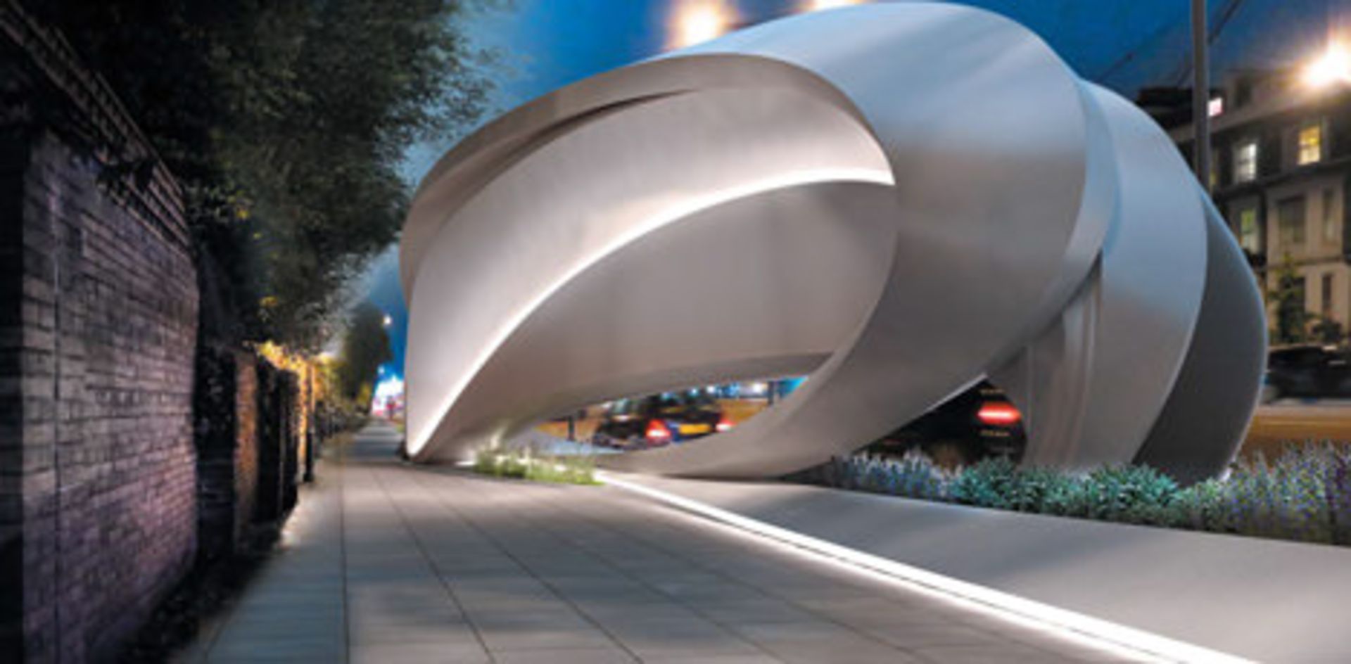 زاها حدید و طراحی بیلبوردهای تبلیغاتی