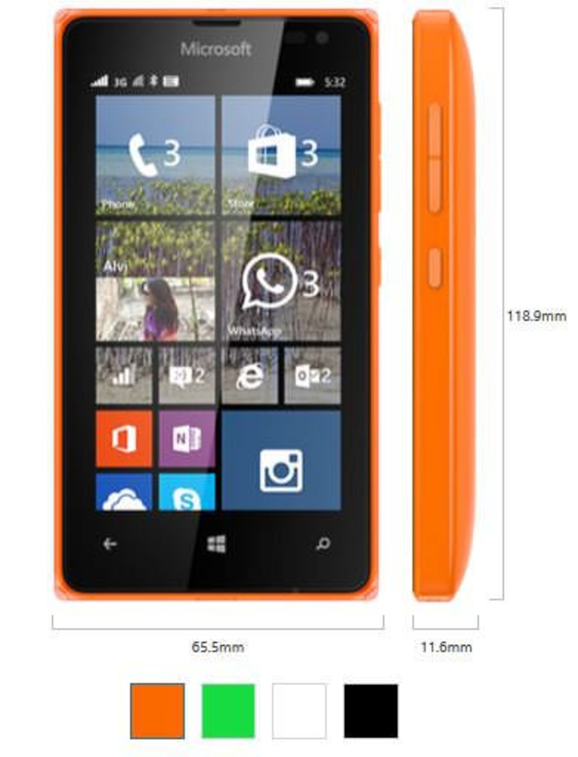 Lumia-532-Size