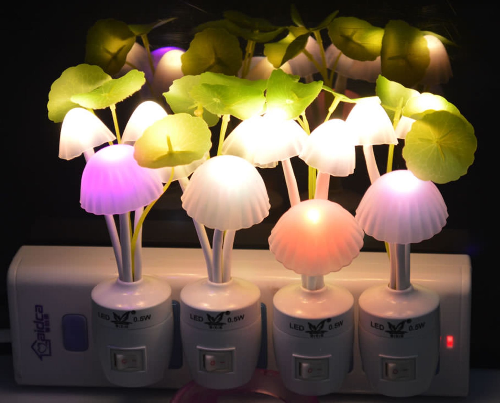چراغ‌هایی که شبیه به قارچ طراحی شده‌ا‌ند