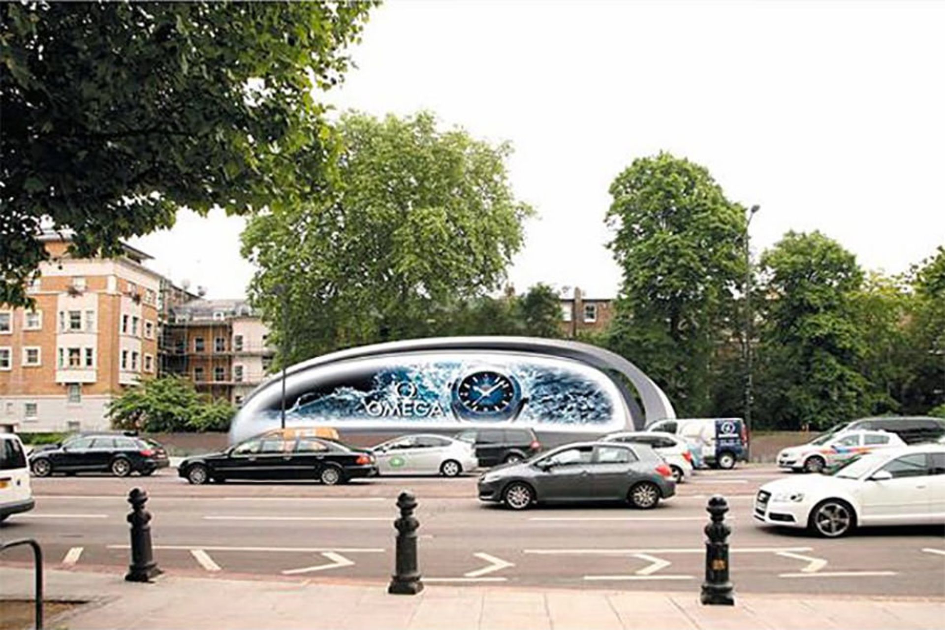 زاها حدید و طراحی بیلبوردهای تبلیغاتی کنار جاده ای