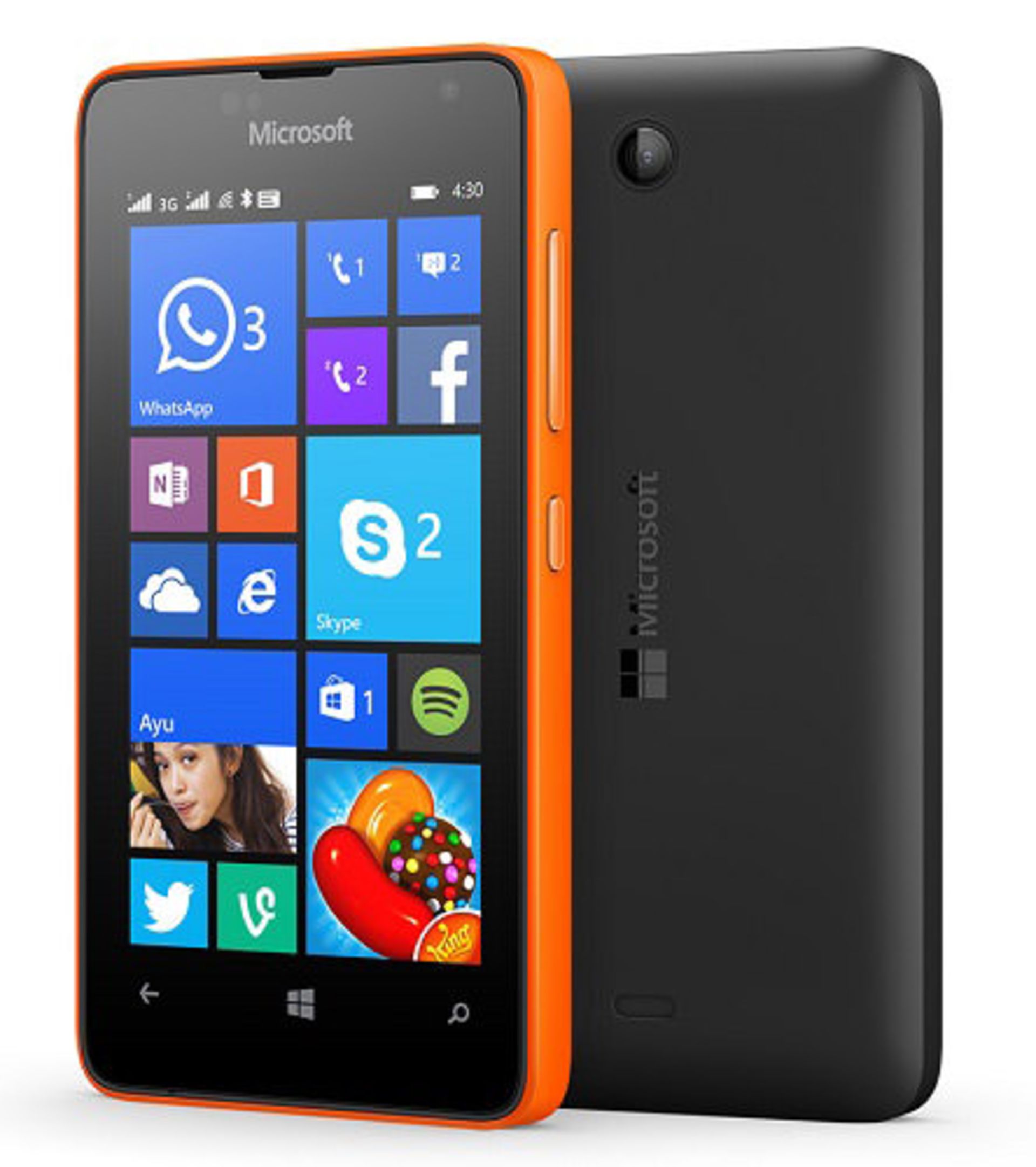 Lumia-430 orange-black 575p