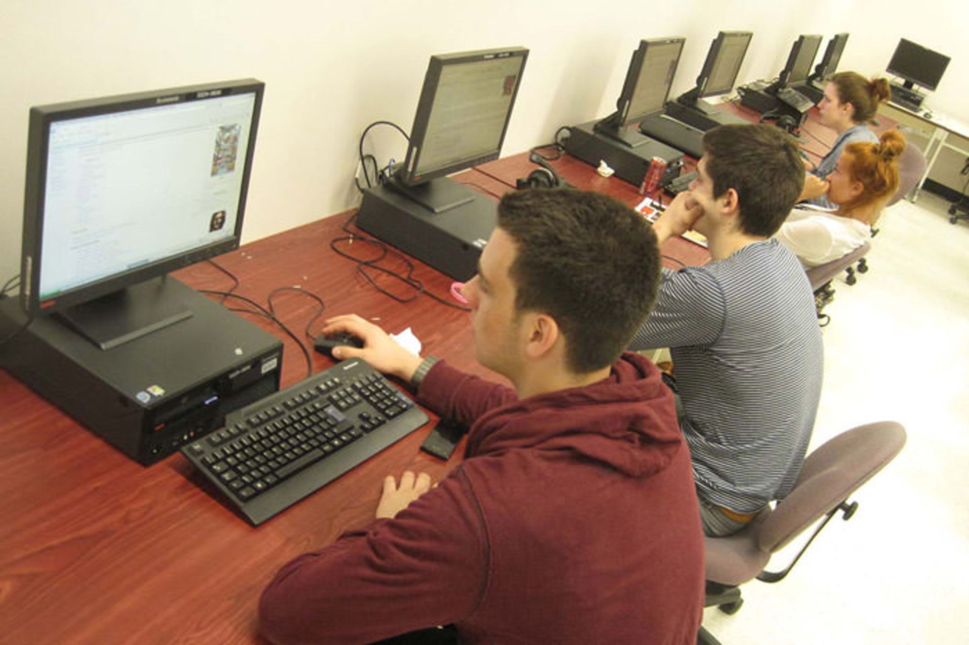 Work in the computer lab