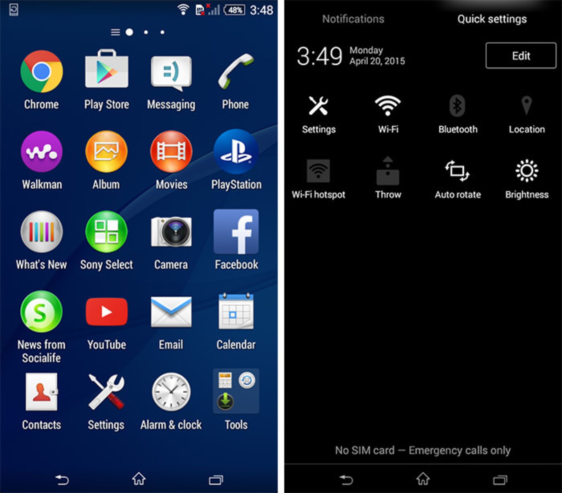 بررسی گوشی اکسپریا E4 سونی