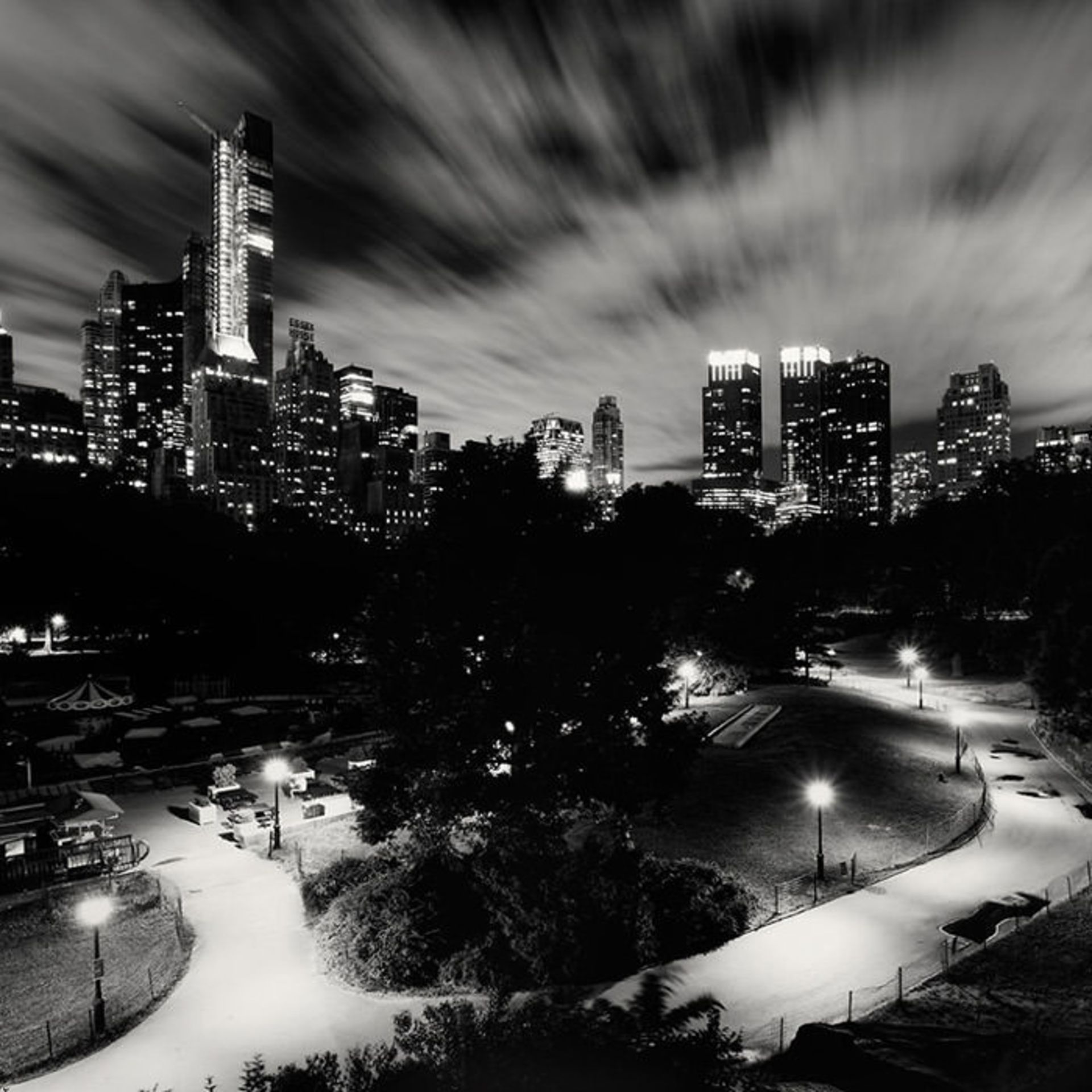 چشم انداز شب هنگام شهرها