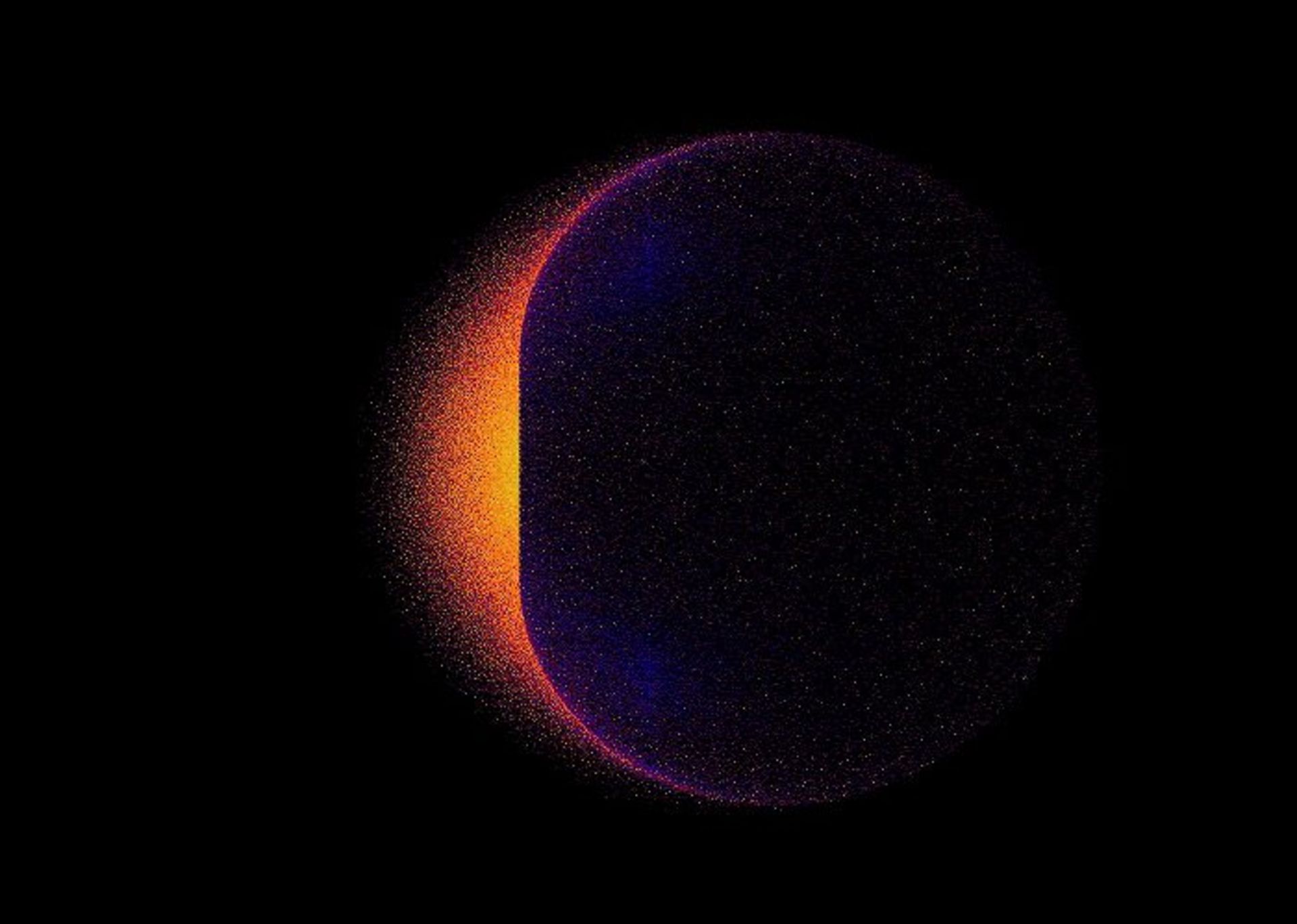 dark matter black hole simulation