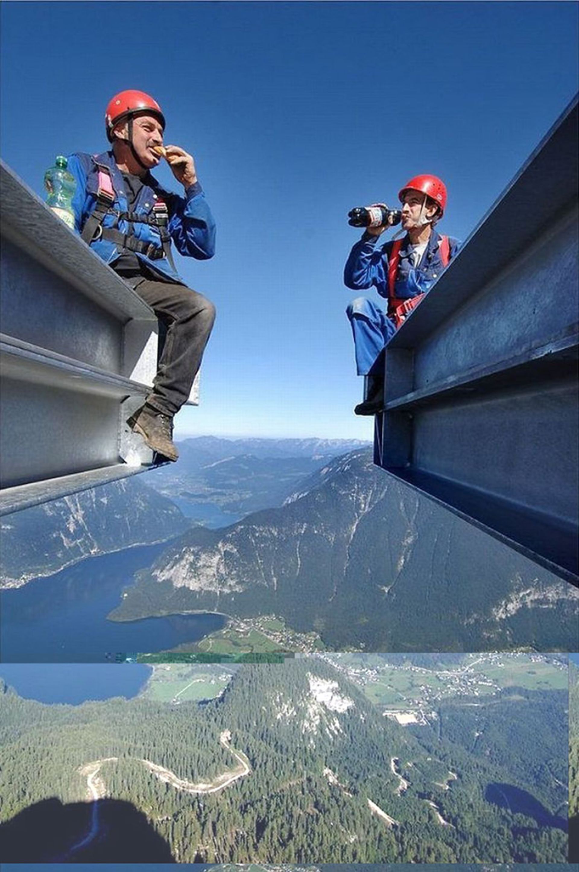 تصاویری مهیج از حضور در بالاترین نقاط زمین و ساختمان‌ها