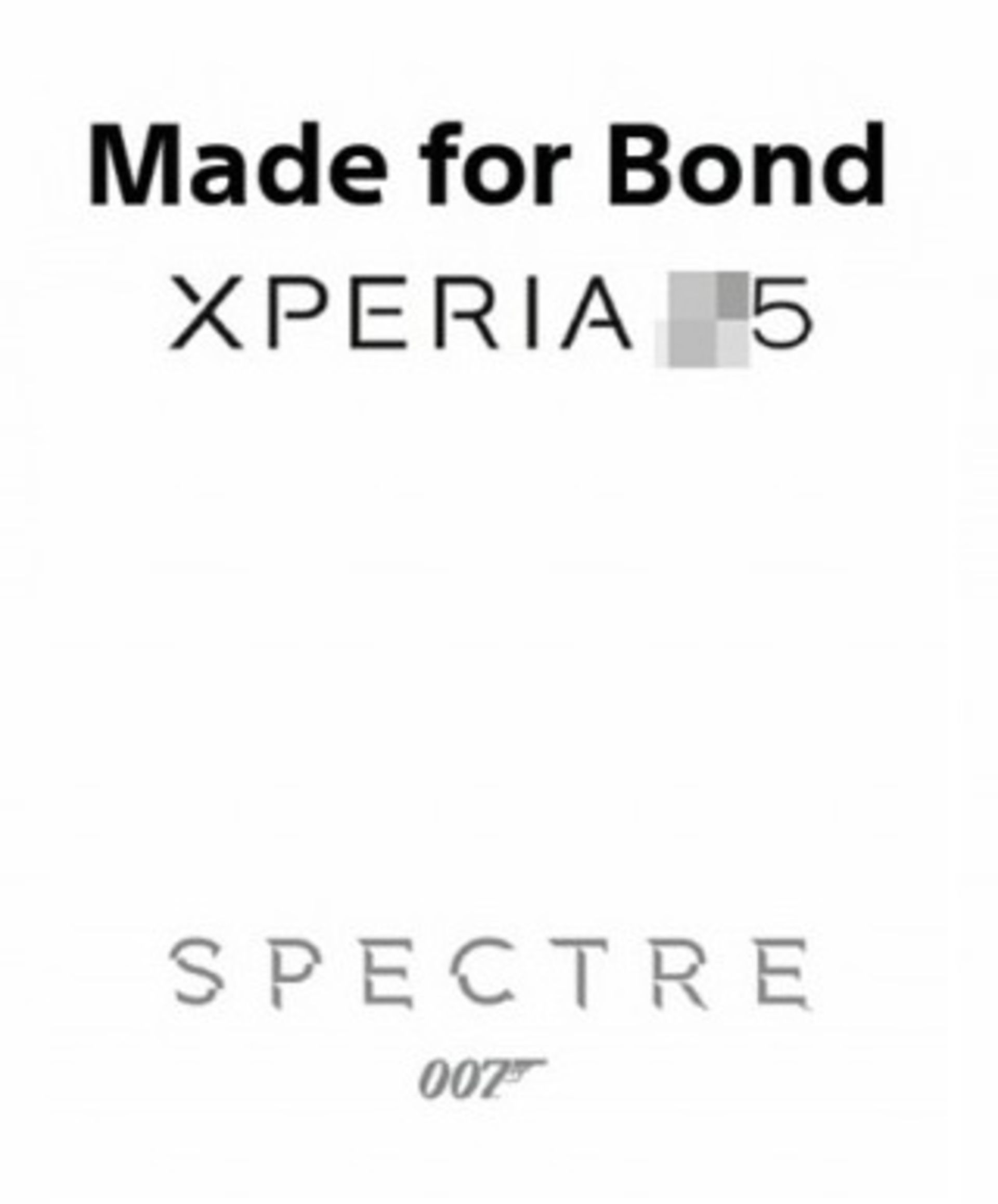 Is the Sony Xperia Z5 made for Bond