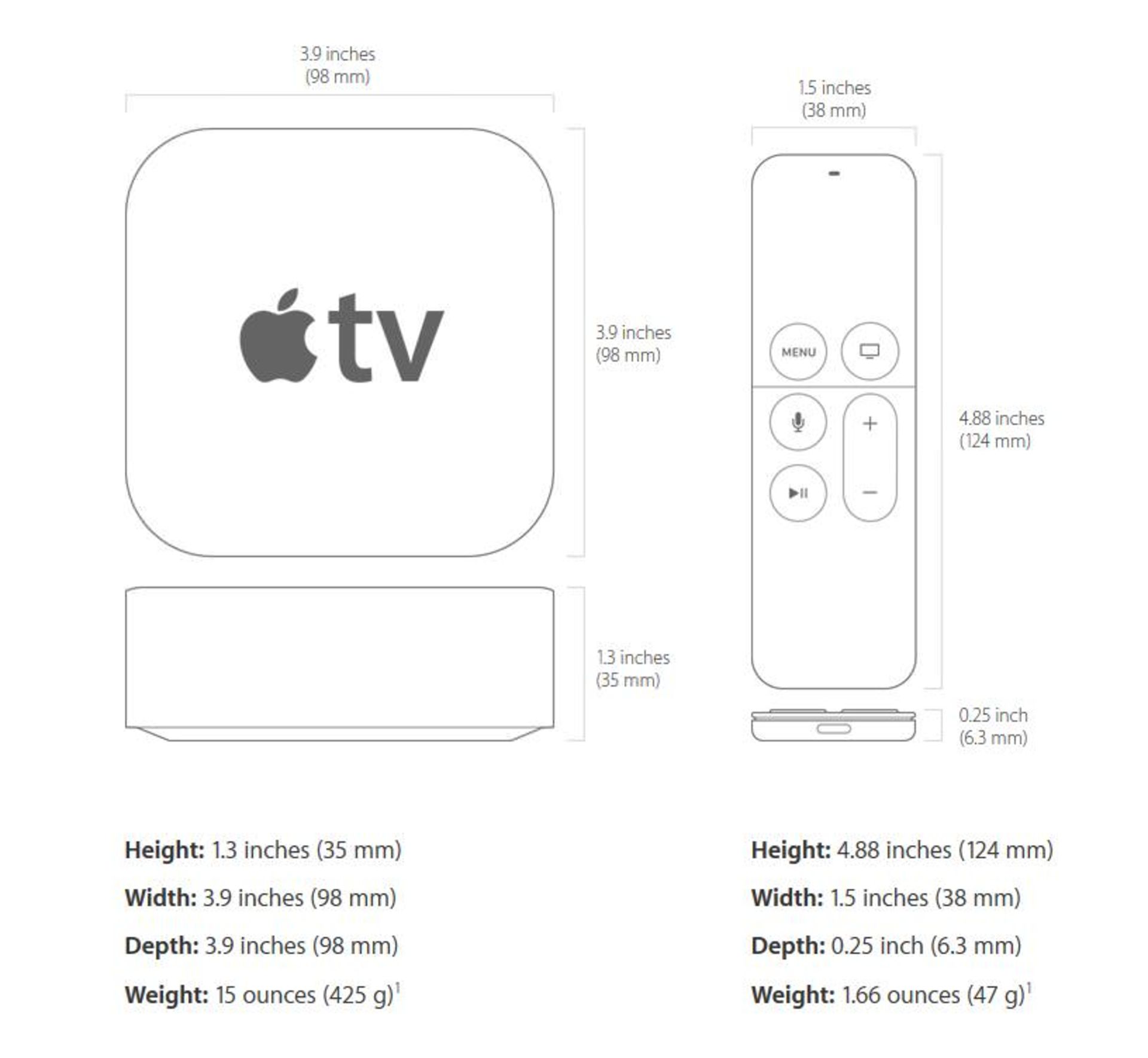 apple tv spec