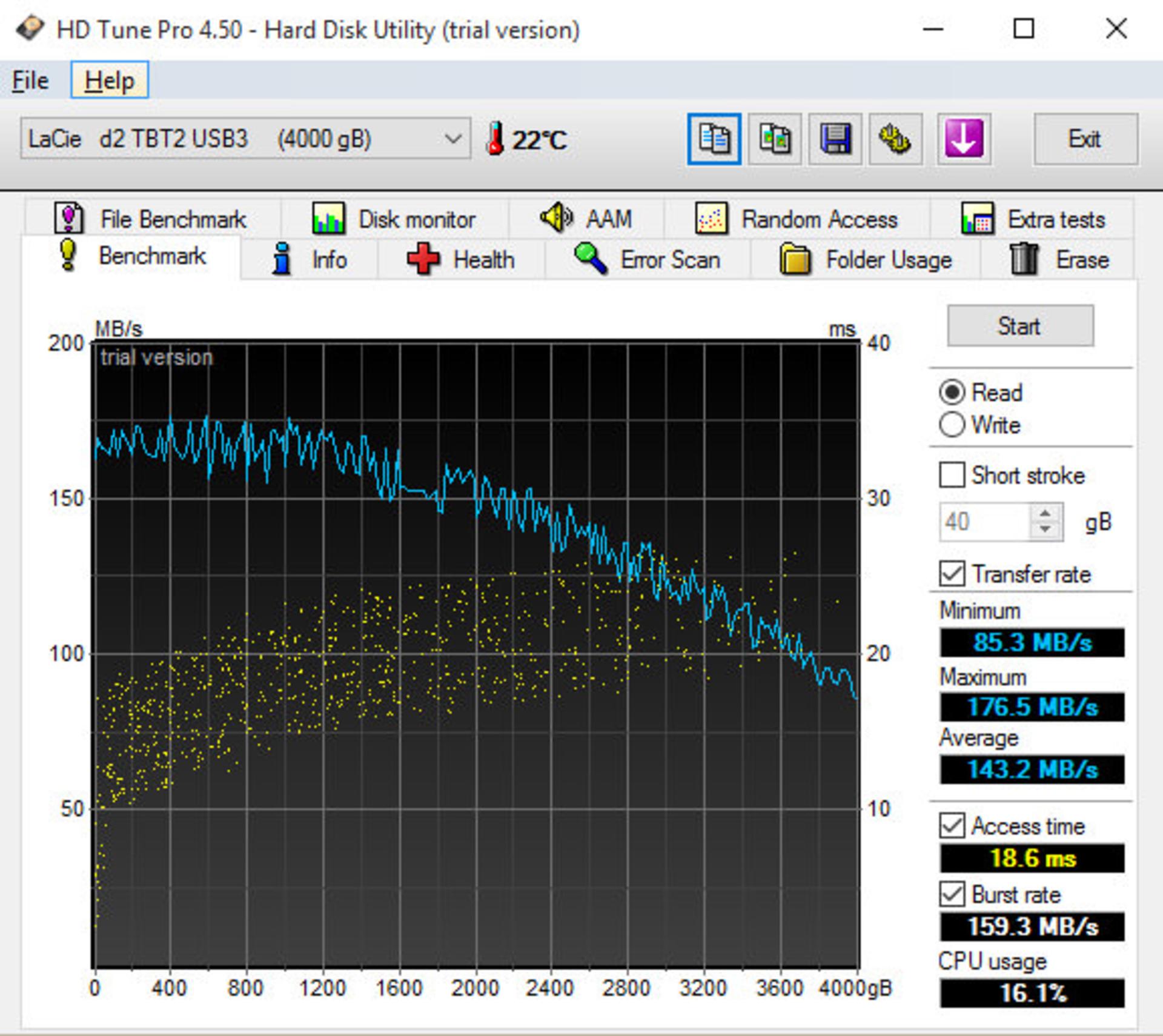 lacie d2 hd tune