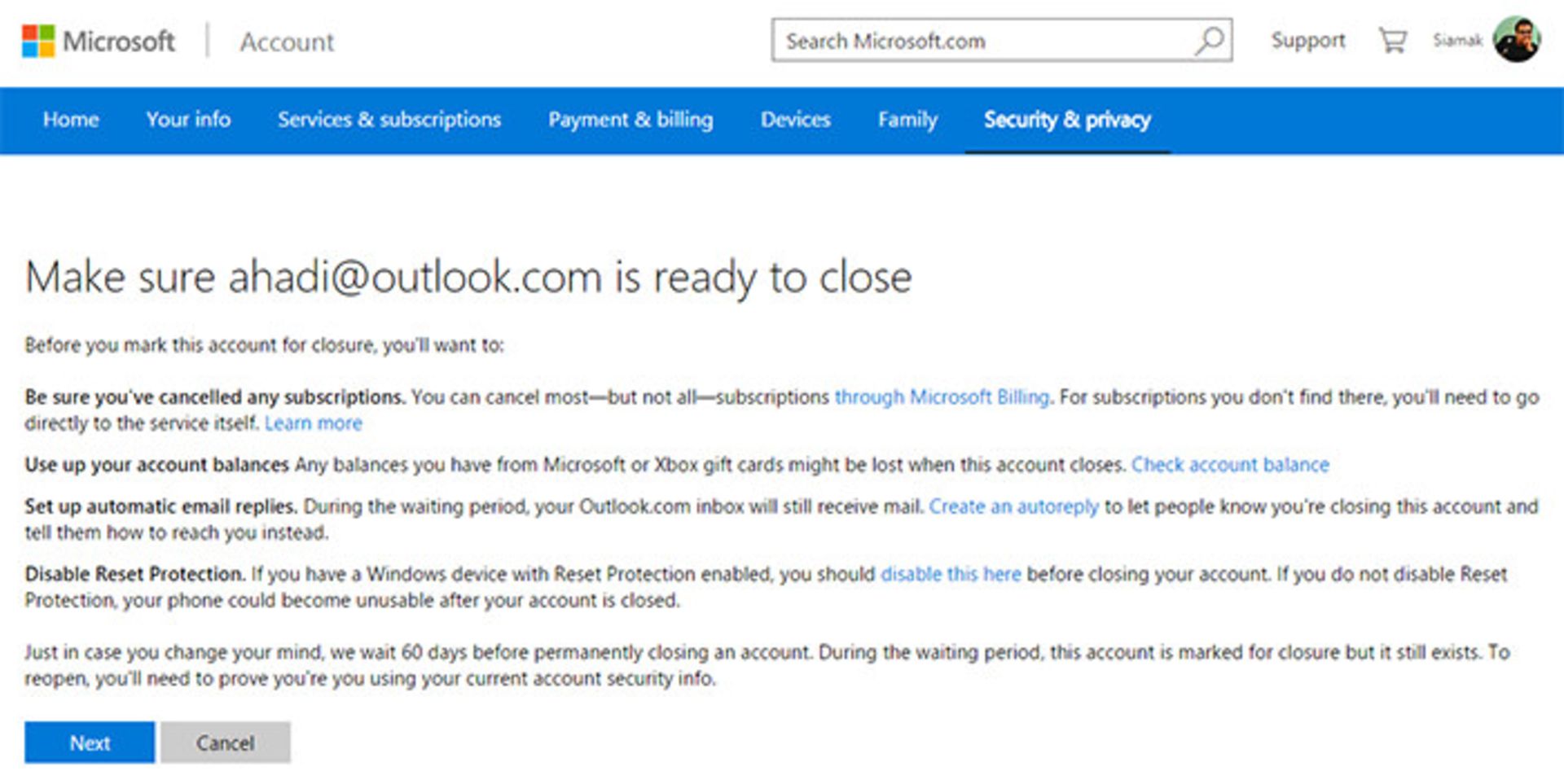 windows 10 close accept